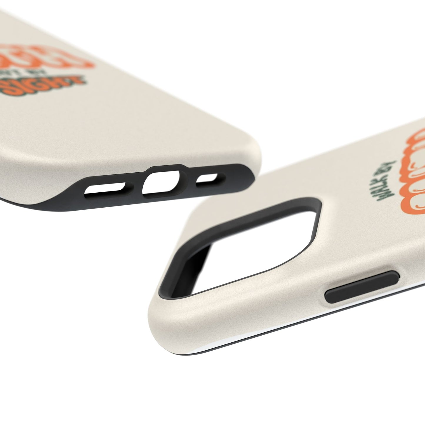 Magnetic Impact-Resistant Case — "Walk by Faith Not by Sight" Inspirational Phone Cover