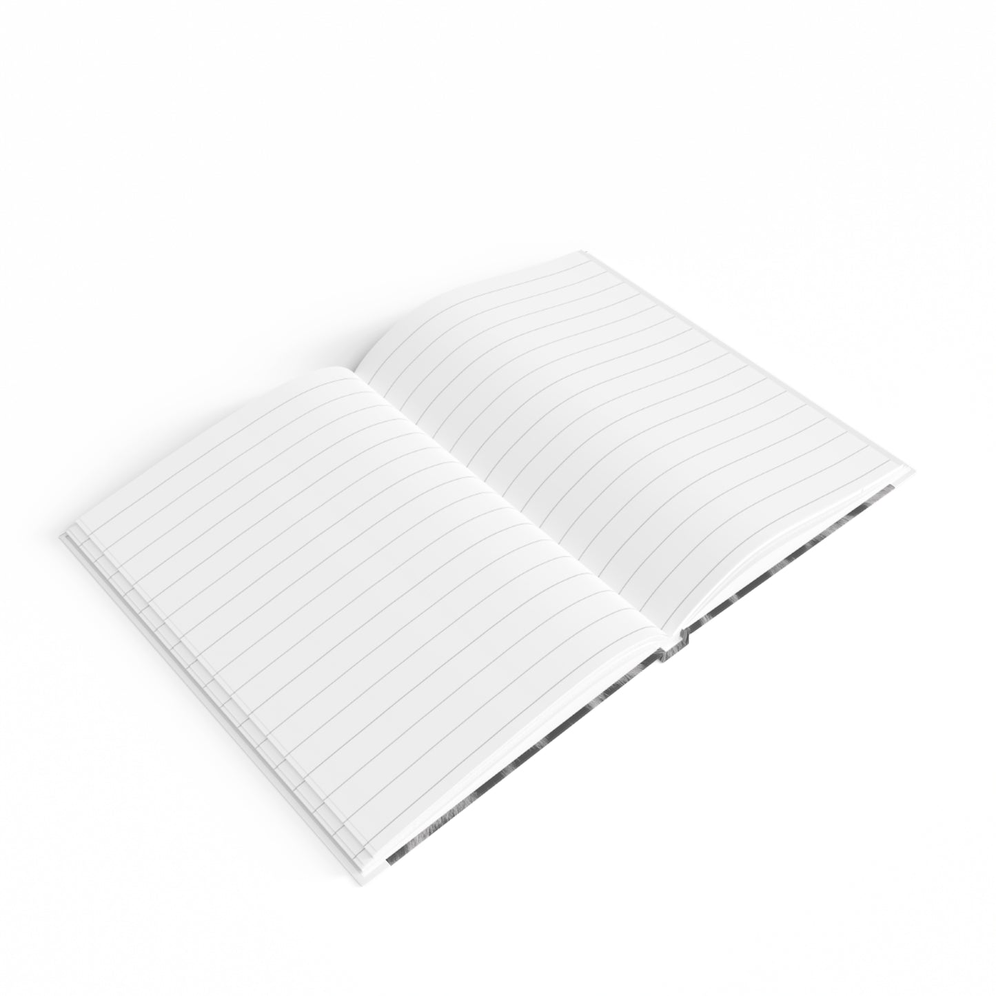 Leopard Print Ruled Journal — Black & Gray Faux Fur Notebook for Notes & Daily Planning