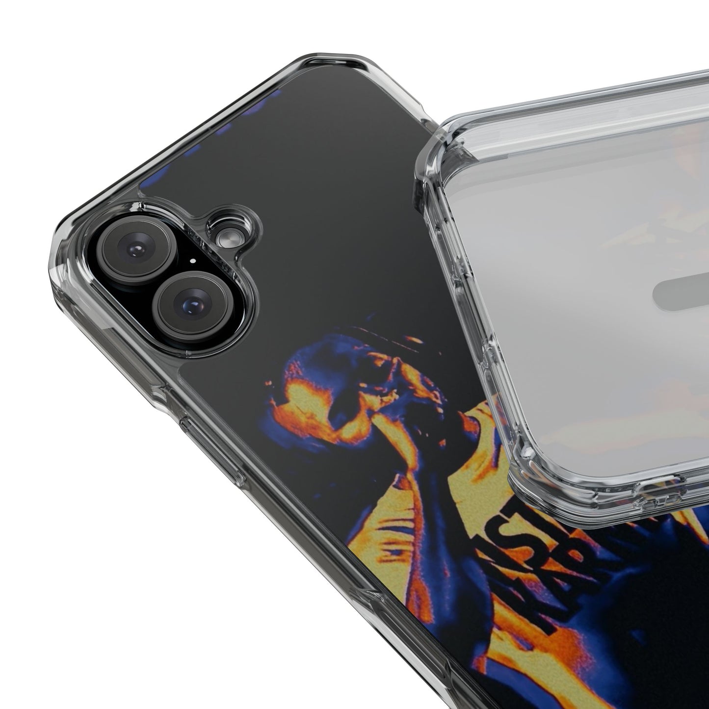 Clear Magnetic Phone Case — Live Concert Microphone Design