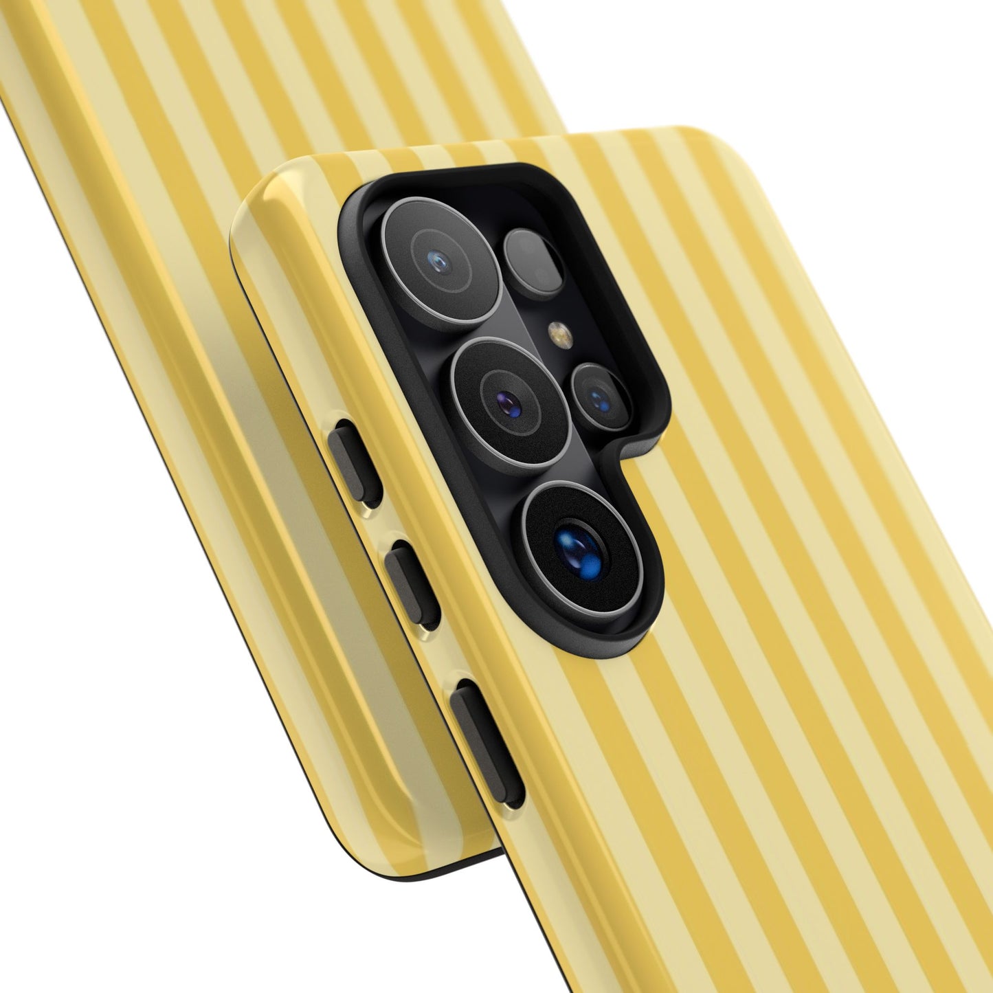 Yellow Stripe Tough Phone Case — Durable Protective iPhone Cover