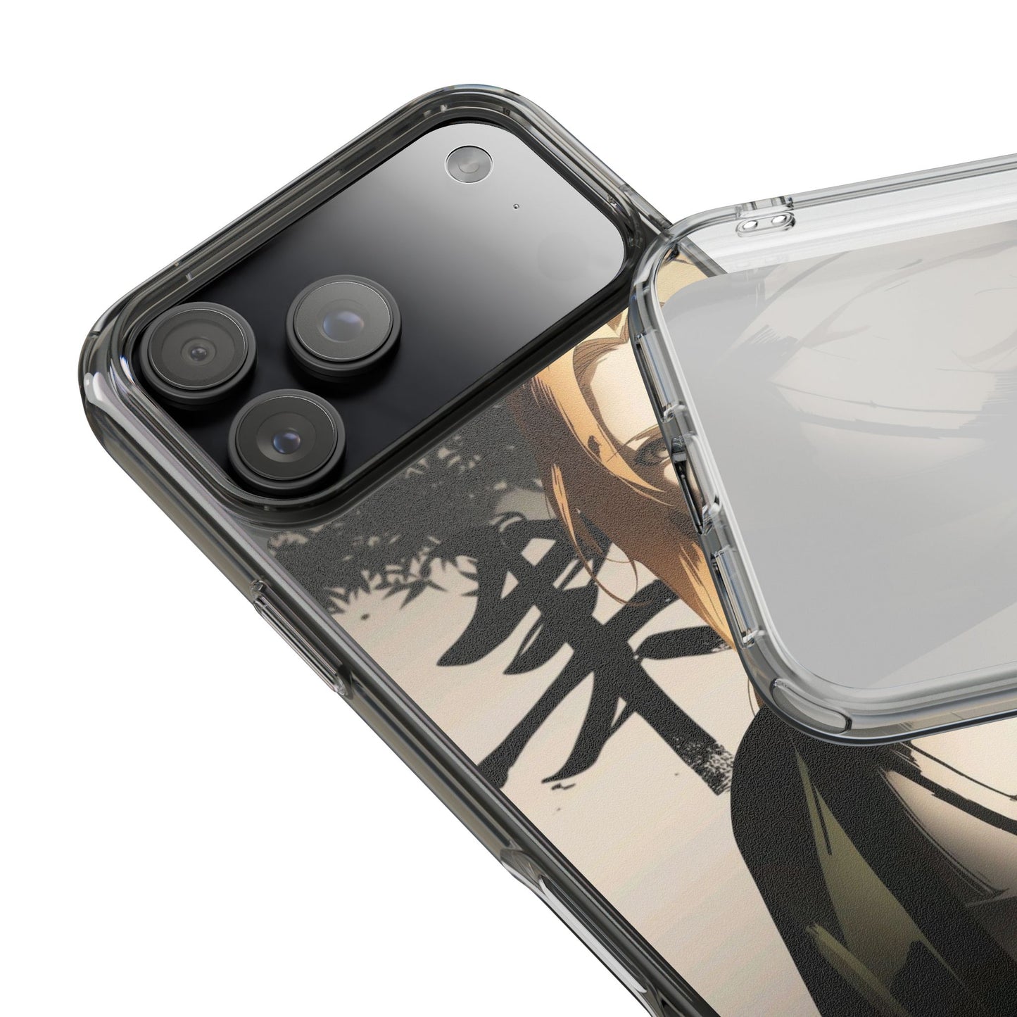 Clear Anime Character Impact-Resistant Phone Case