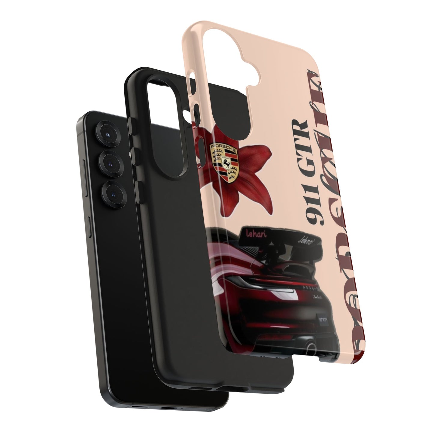 Porsche 911 GT-R Red Orchid Tough Phone Case — Sports Car Protective Cover