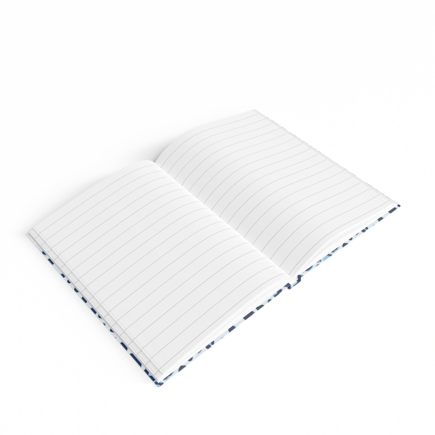 Blue Leopard Print Ruled Journal — Stylish Lined Notebook for Notes & Planning
