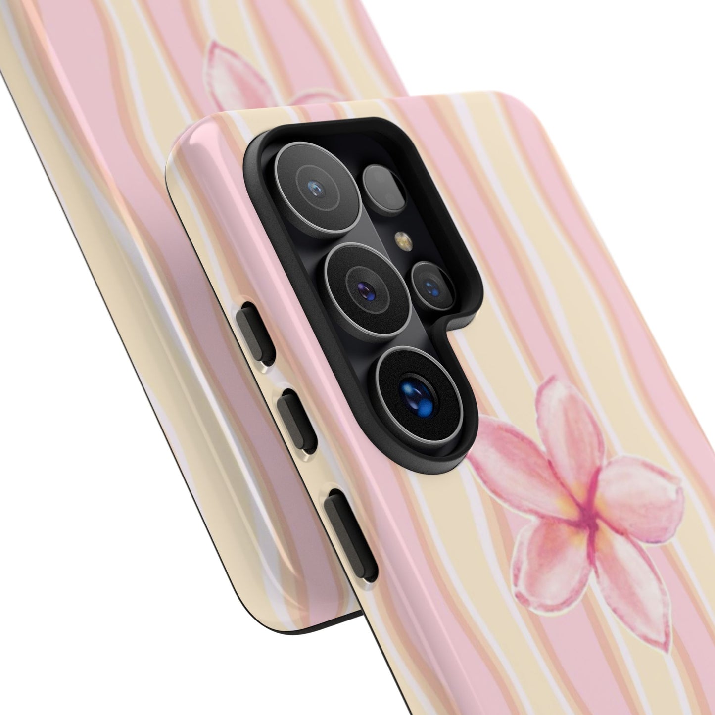 Pink Plumeria Phone Case - Tropical Floral Tough Phone Case