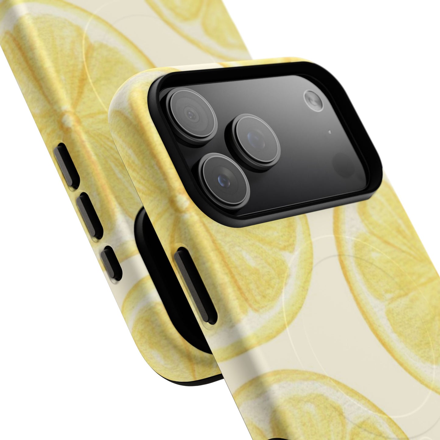 Lemon Slices Tough Magnetic Phone Case — Protective Citrus Pattern