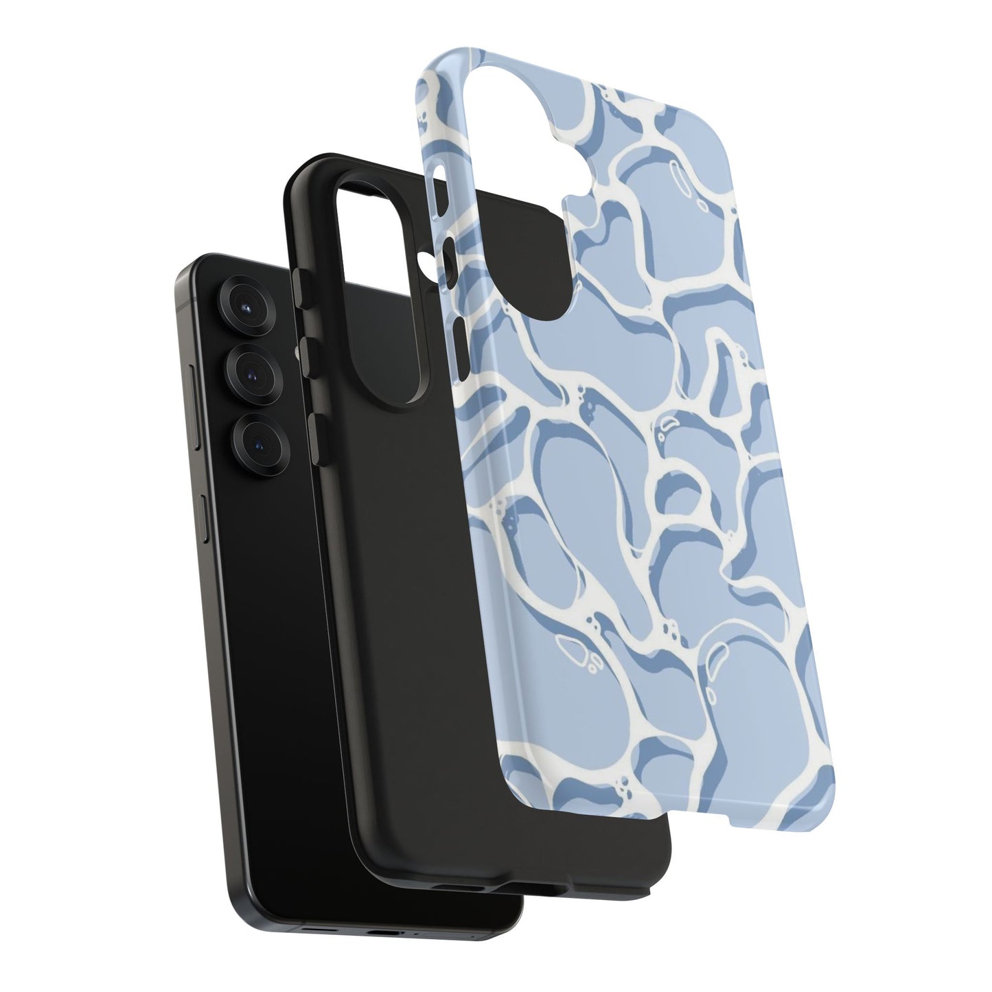 Blue Abstract Pool Pattern Tough Phone Case