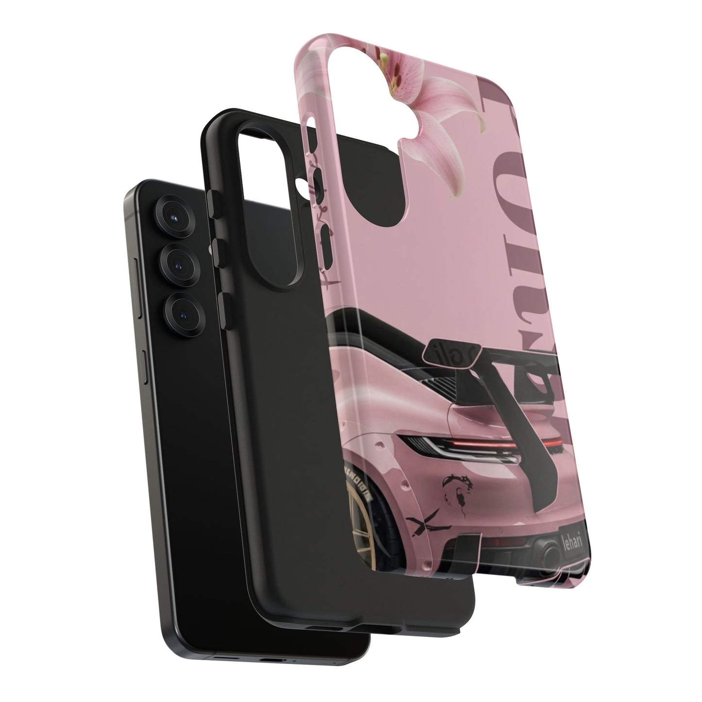 Pink Racing Car Tough Phone Case — 'Queen' Sportback Design