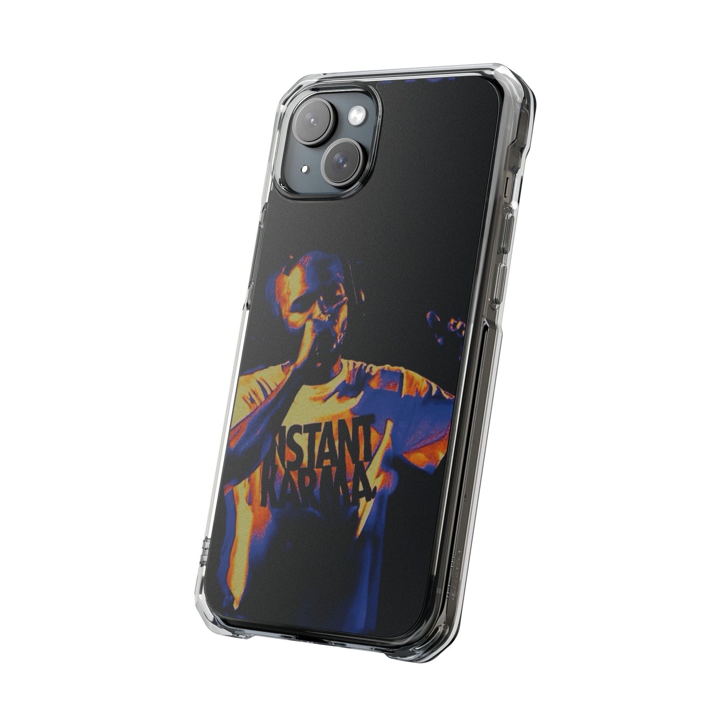 Clear Magnetic Phone Case — Live Concert Microphone Design