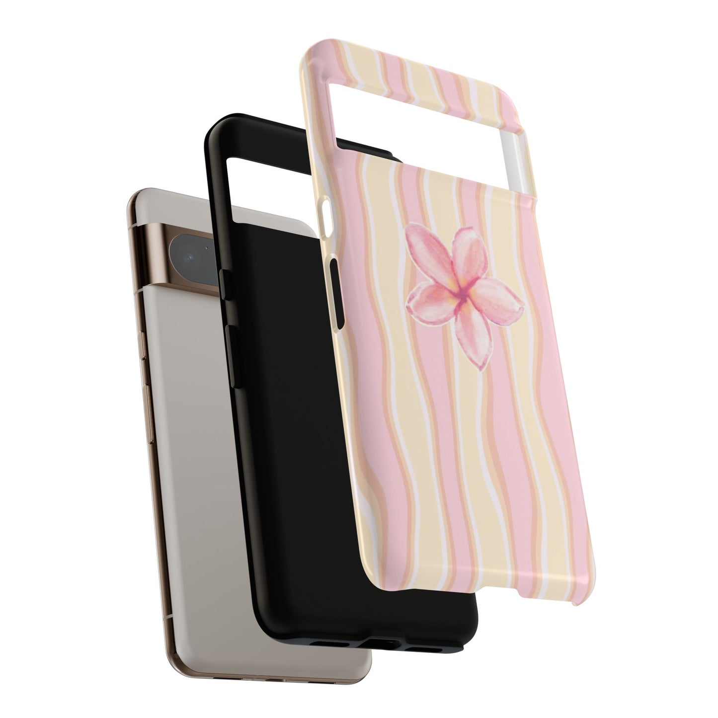Pink Plumeria Phone Case - Tropical Floral Tough Phone Case