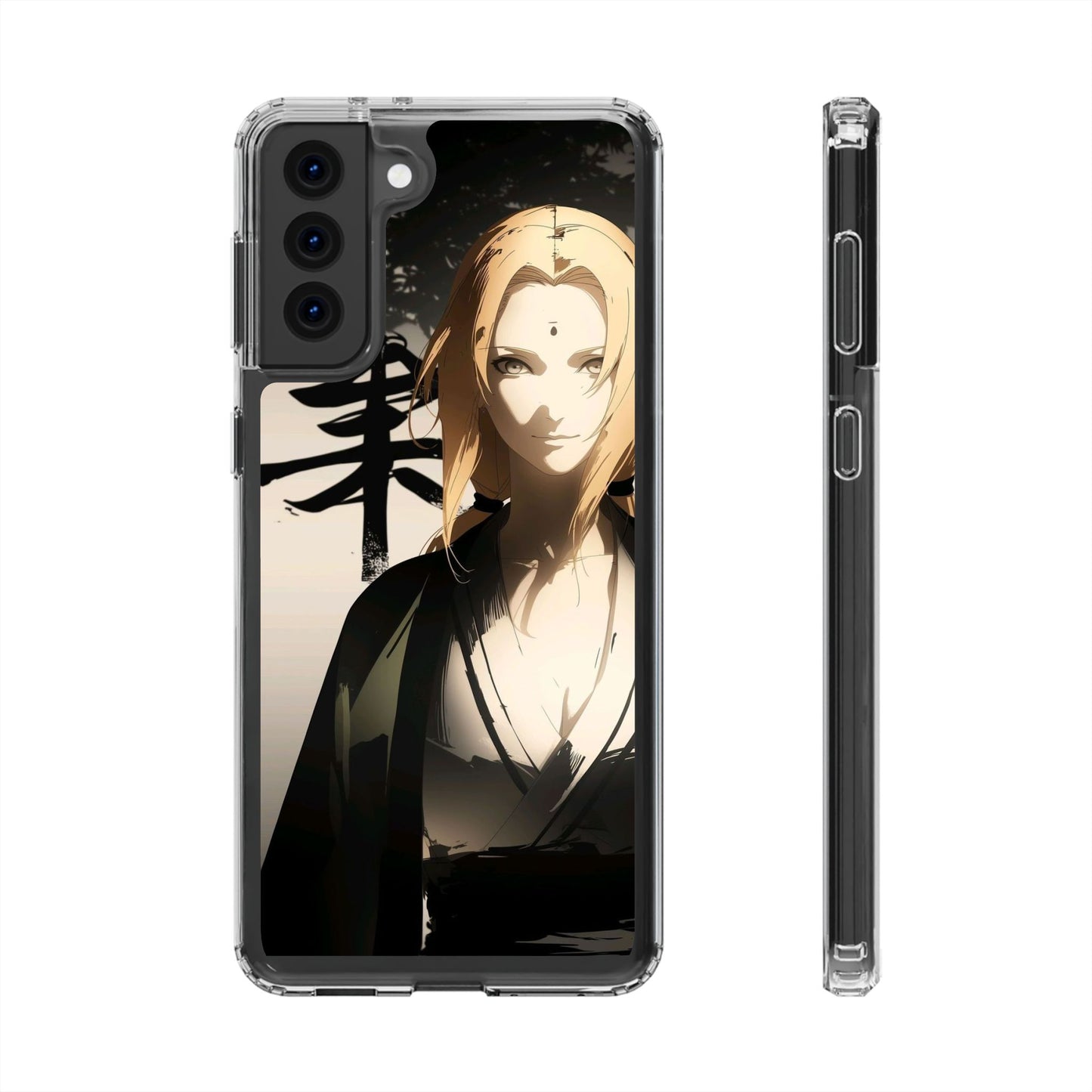 Clear Anime Character Impact-Resistant Phone Case