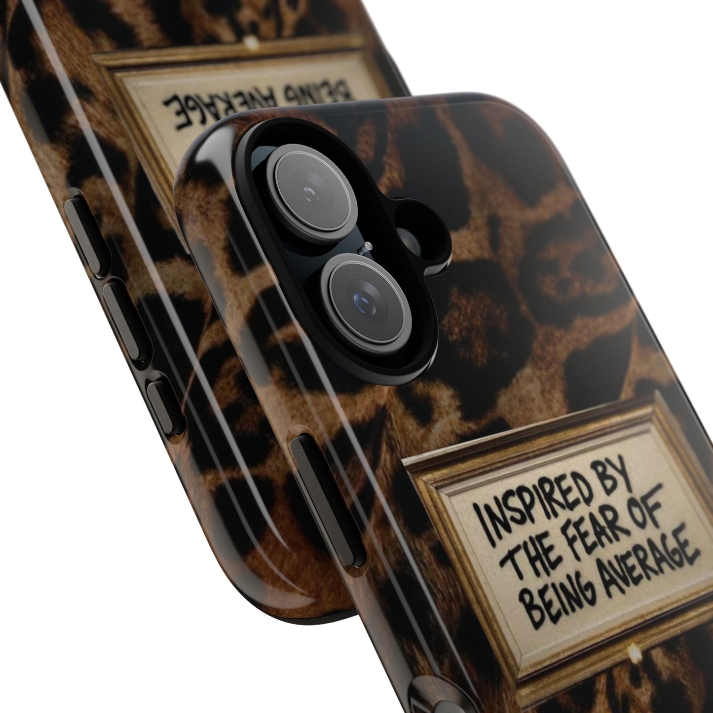 Leopard 'Inspired by the Fear of Being Average' Phone Case