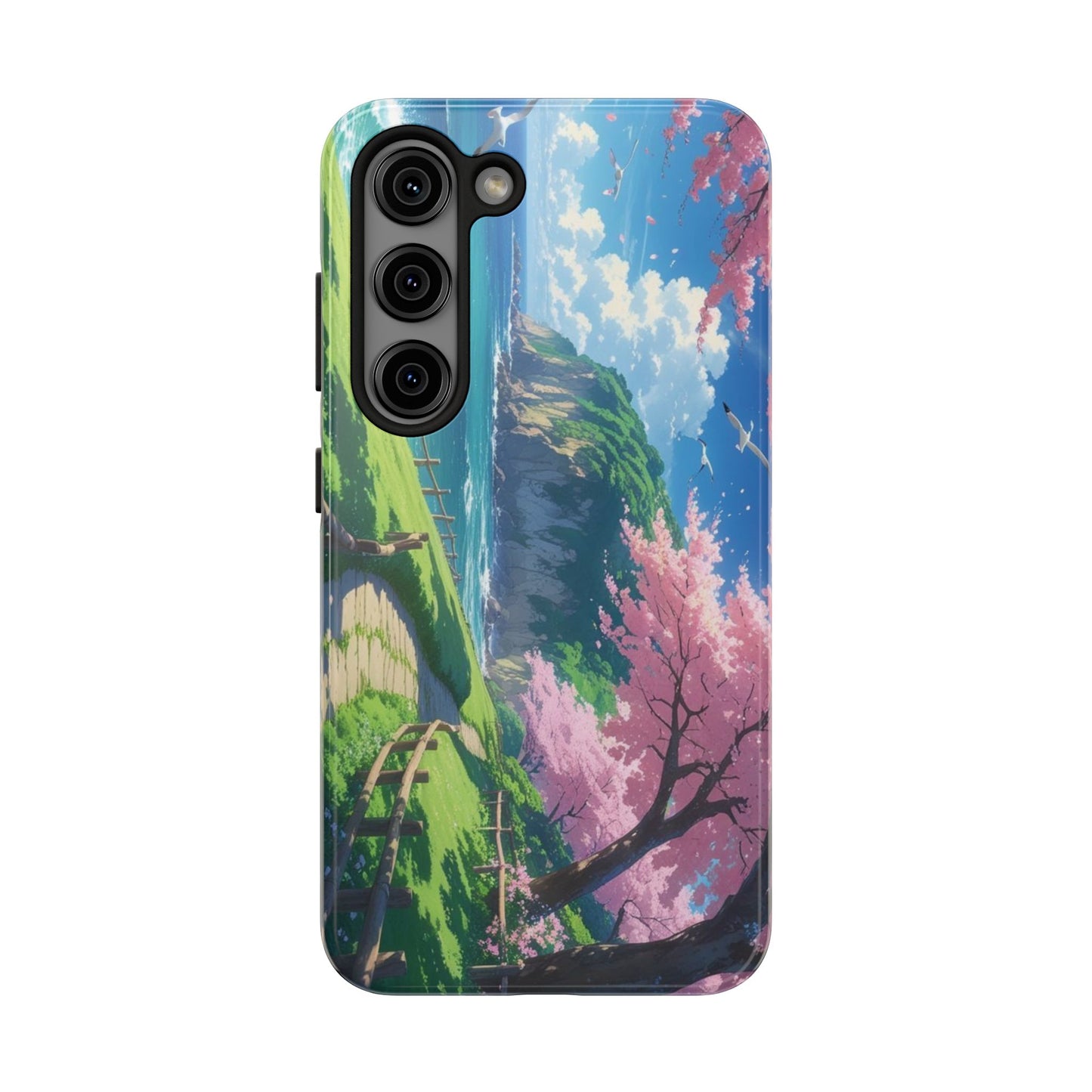 Tough Phone Case — Scenic Cherry Blossom Landscape Phone Cover