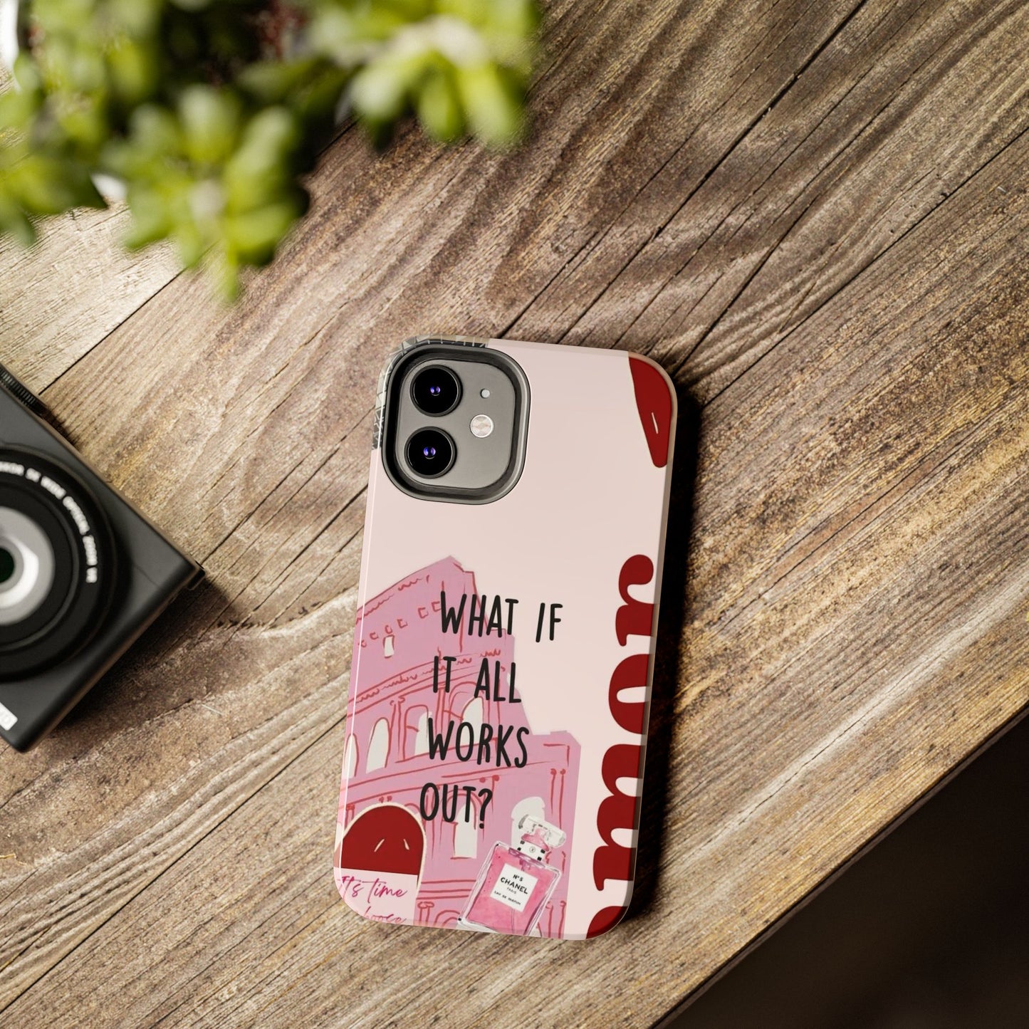 What If It All Works Out Phone Case - Pink Motivational Tough Case