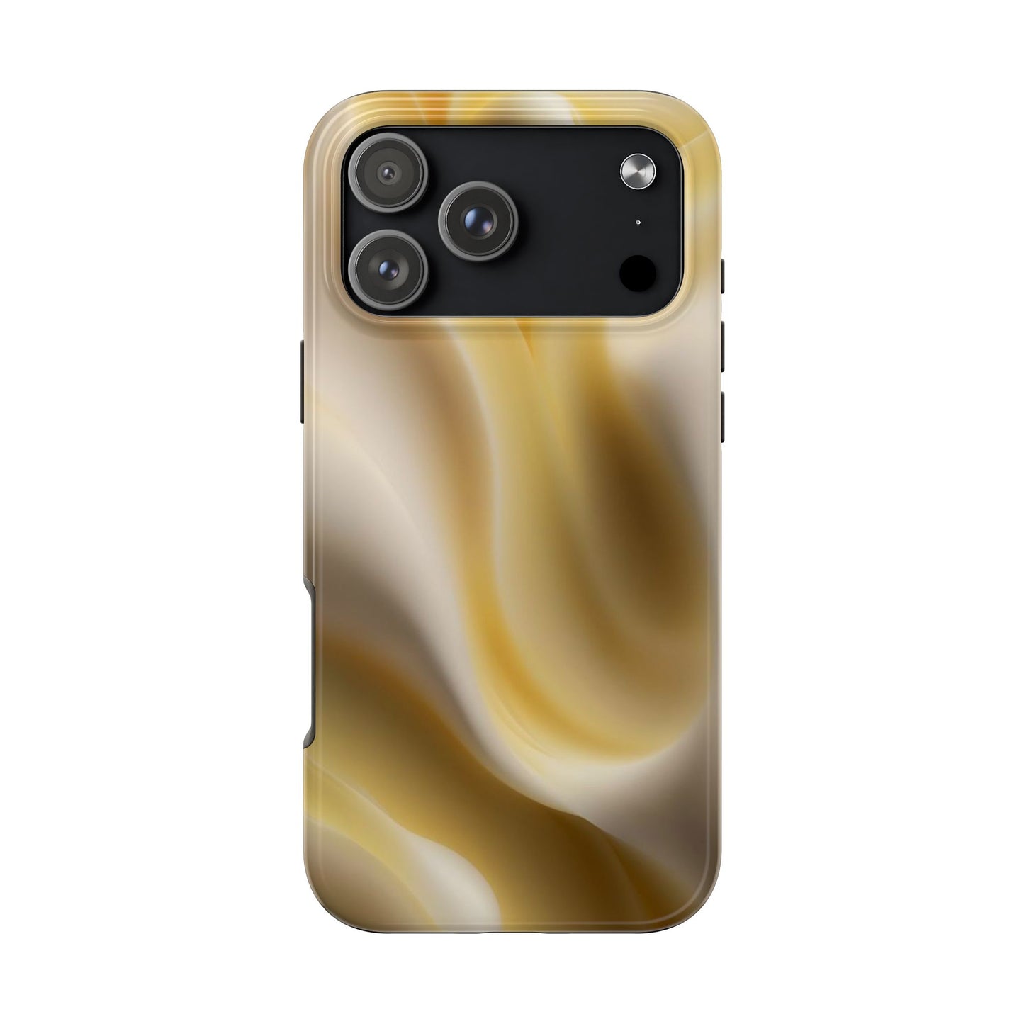 Gold Marble Tough Phone Case — Protective iPhone Case with Elegant Swirl Design