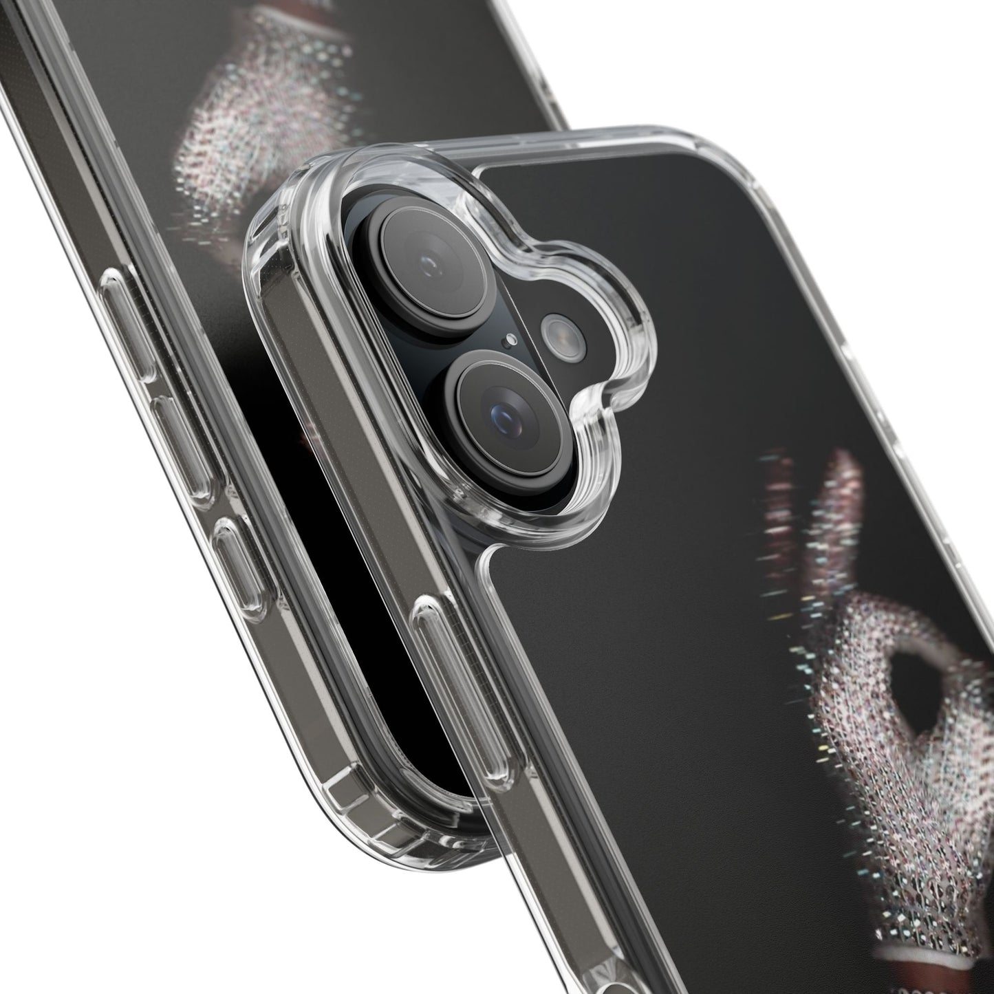 Diamond Glove OK Hand Clear Phone Case