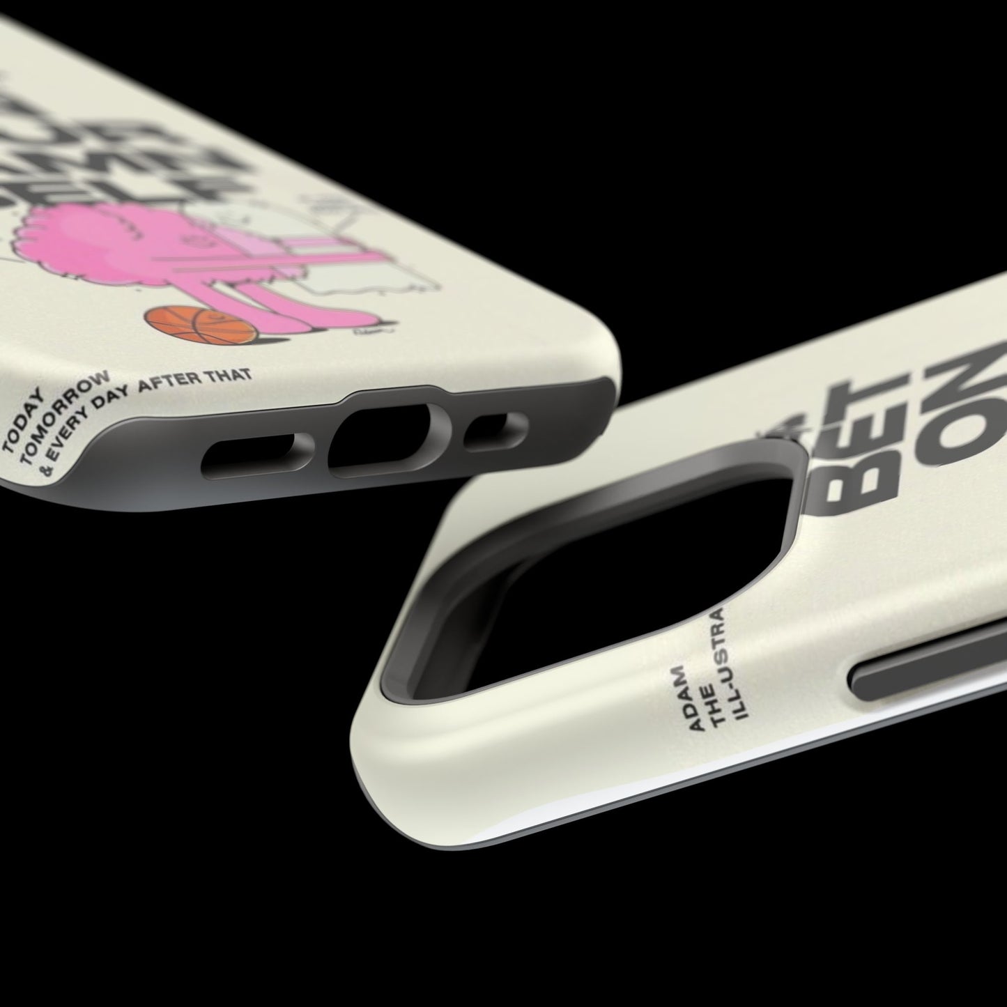 Magnetic Impact-Resistant Case — "Bet On Your Damn Self" Motivational Phone Cover