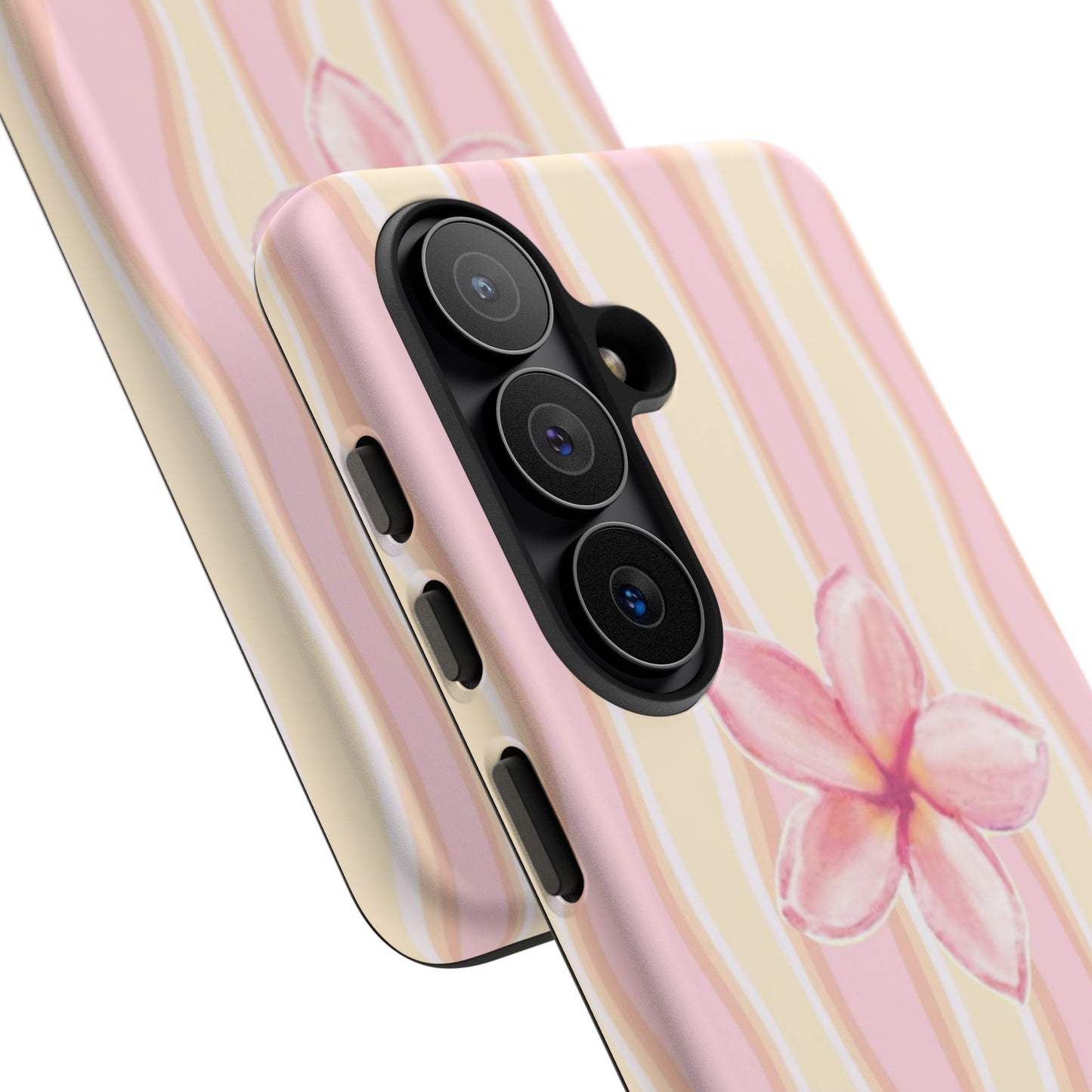 Pink Plumeria Phone Case - Tropical Floral Tough Phone Case