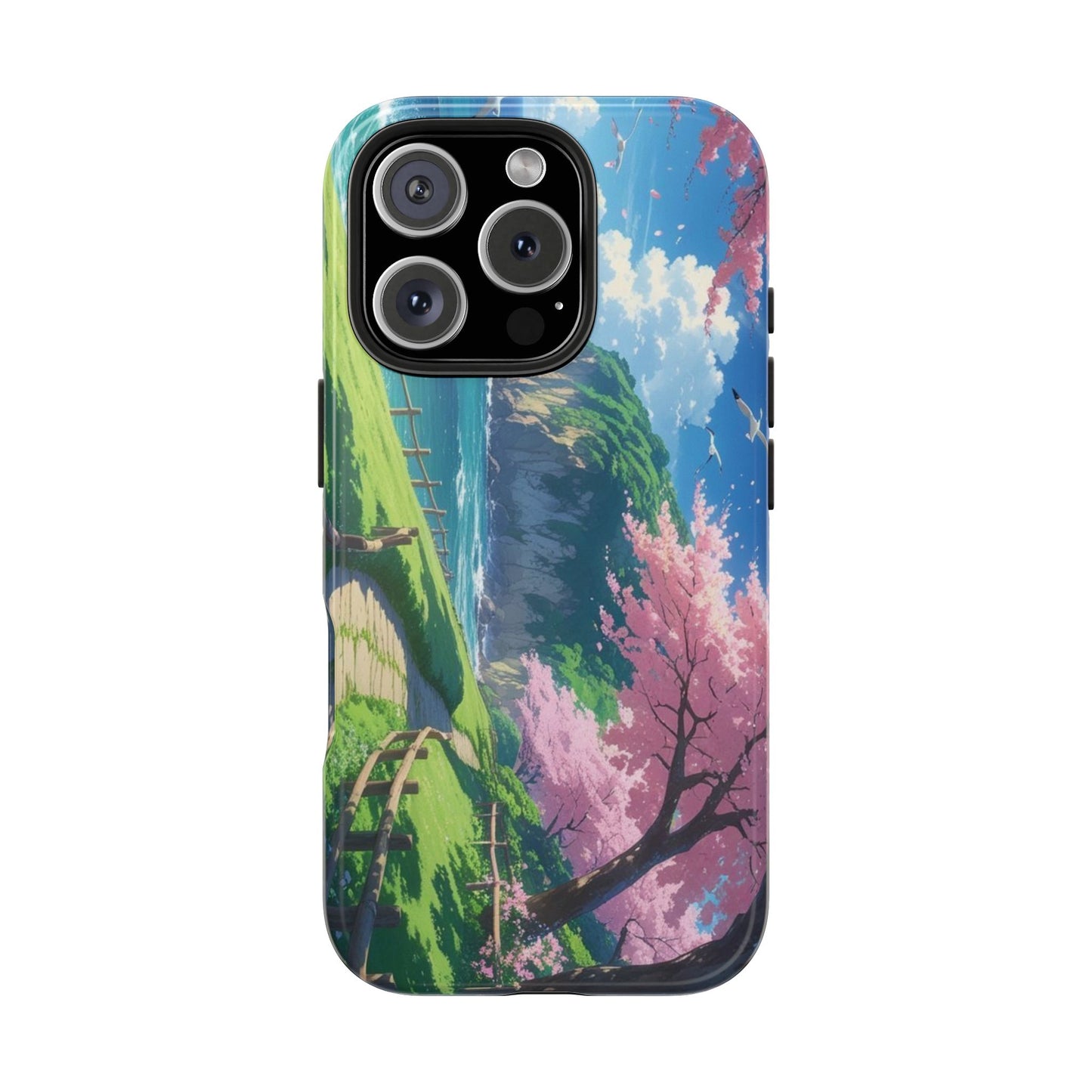 Tough Phone Case — Scenic Cherry Blossom Landscape Phone Cover