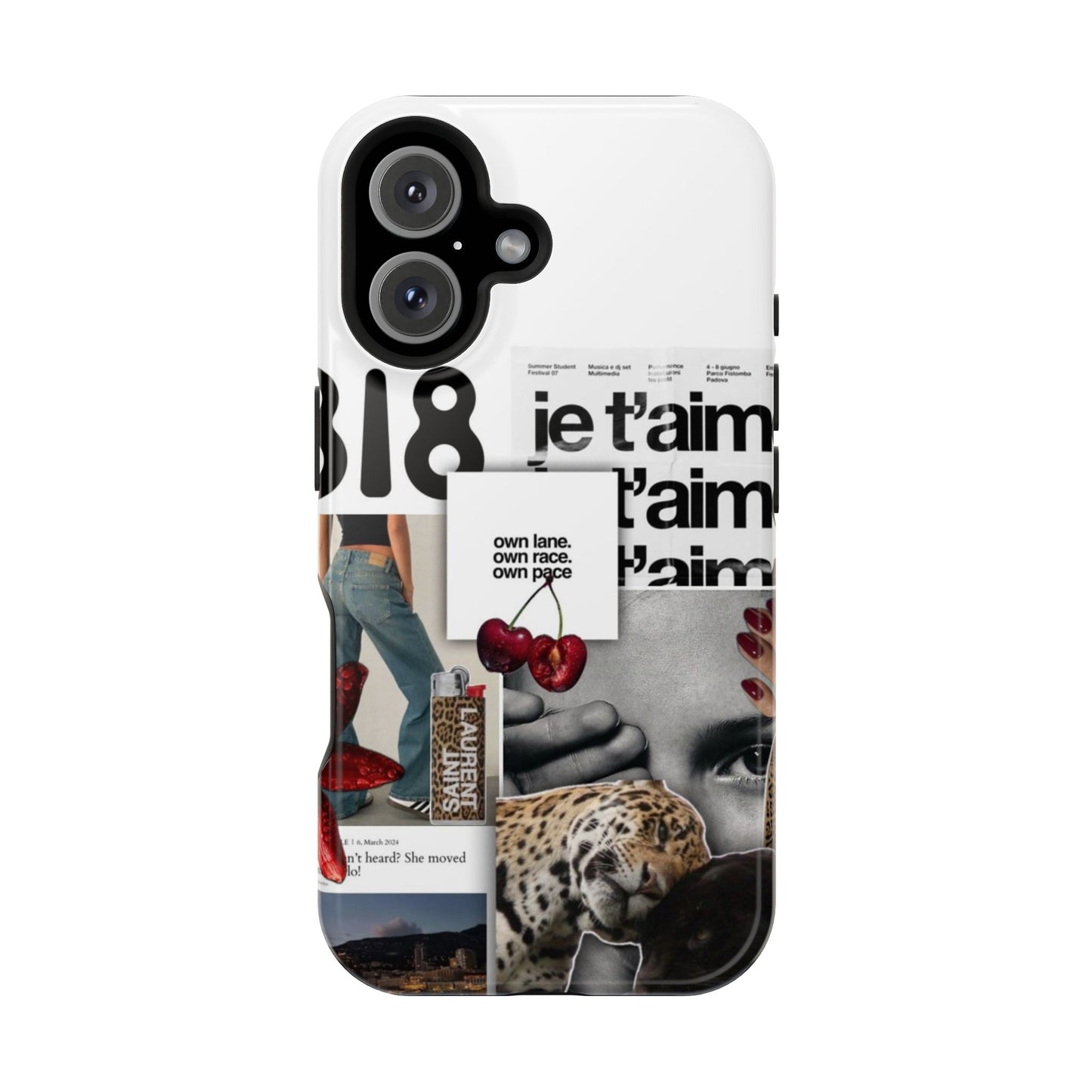 Collage 'Je t’aime' Magnetic Impact-Resistant Phone Case