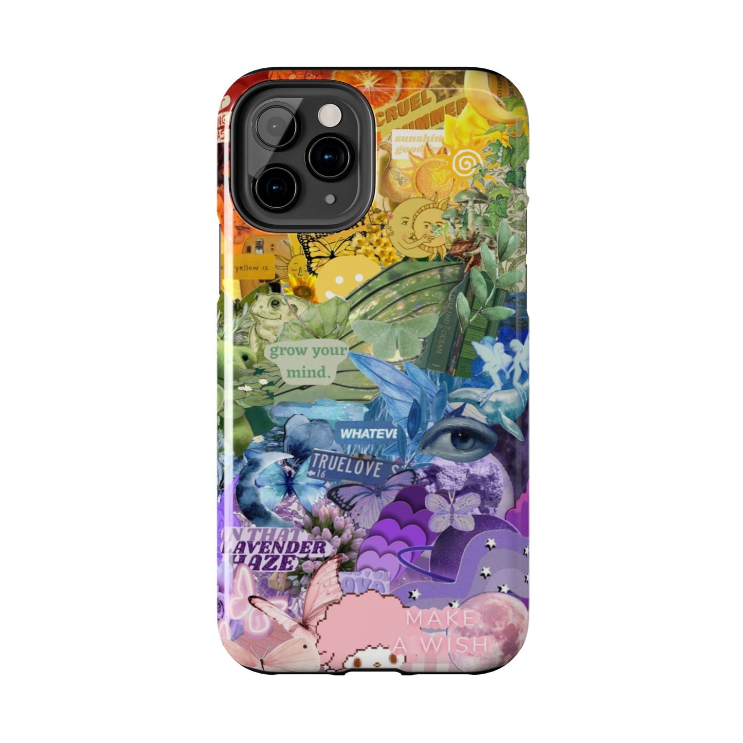 Collage Art Phone Case — 'Grow Your Mind' Lavender Haze Tough Case