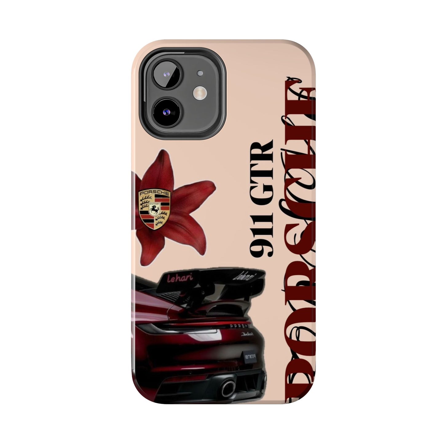 Porsche 911 GT-R Red Orchid Tough Phone Case — Sports Car Protective Cover