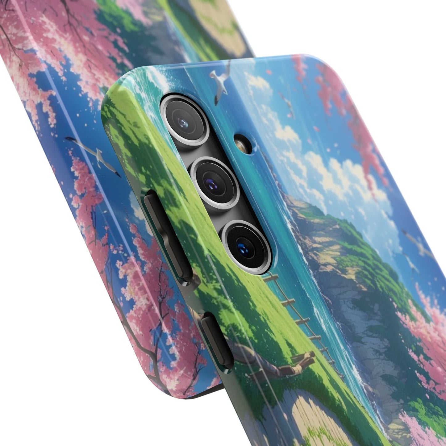 Tough Phone Case — Scenic Cherry Blossom Landscape Phone Cover