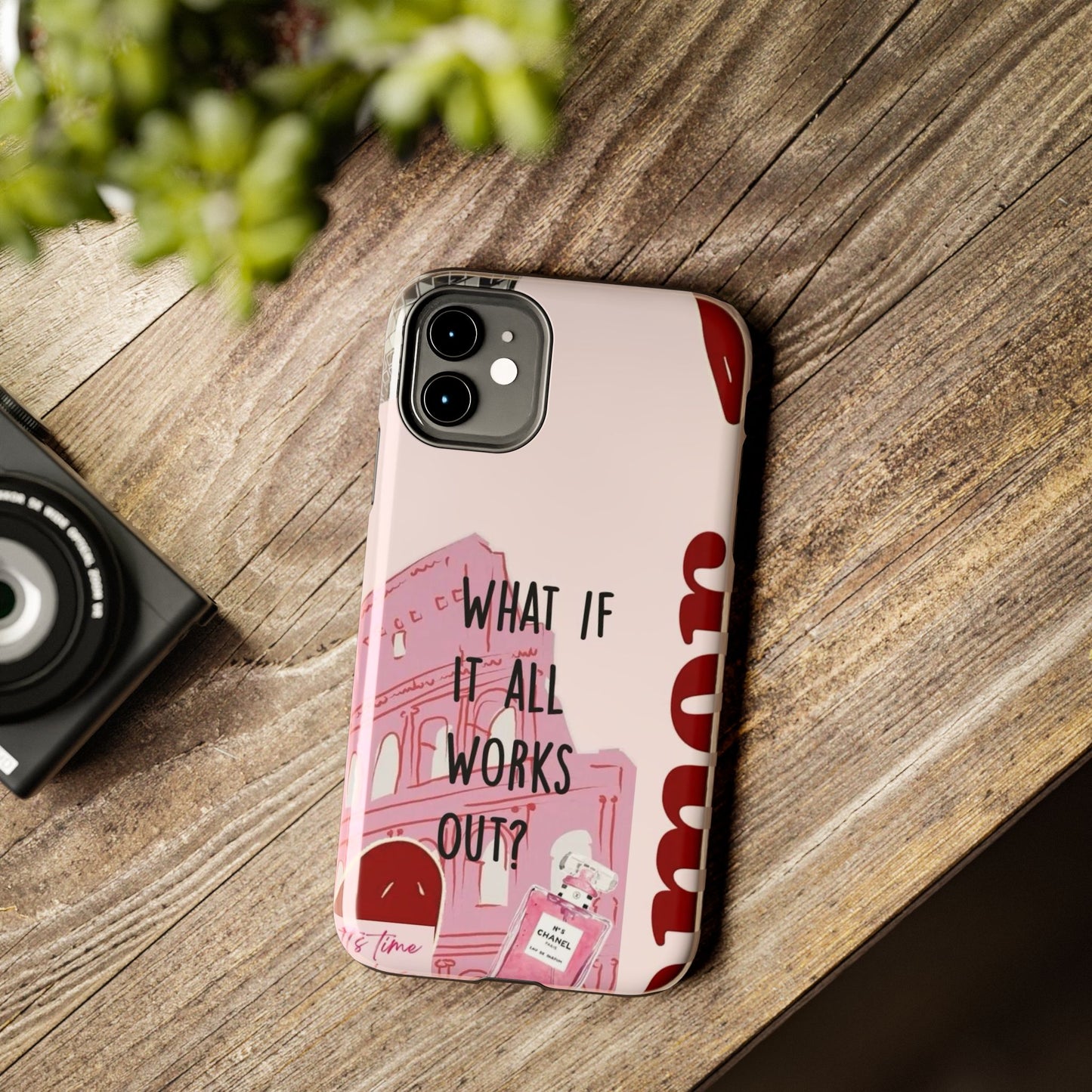 What If It All Works Out Phone Case - Pink Motivational Tough Case