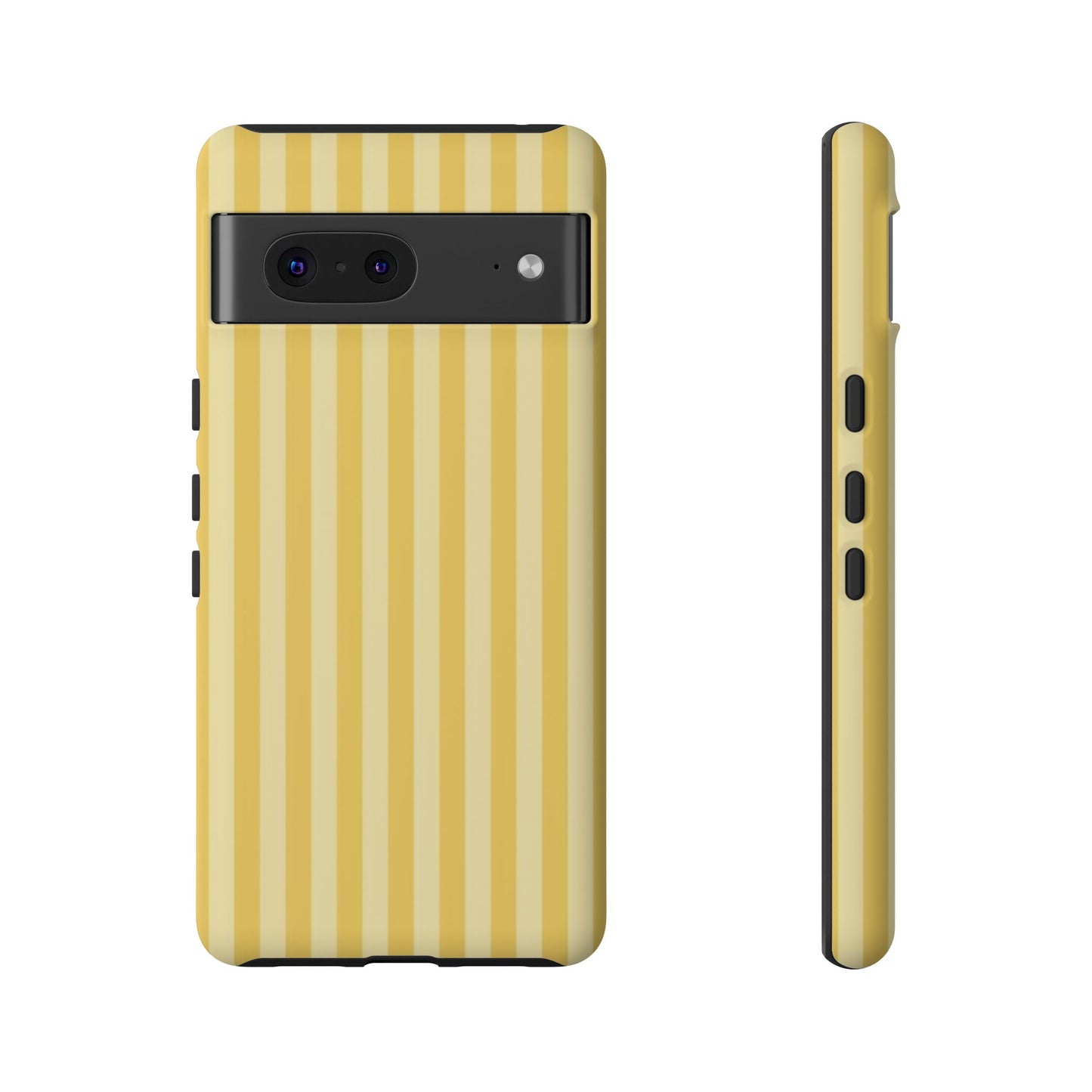 Yellow Stripe Tough Phone Case — Durable Protective iPhone Cover