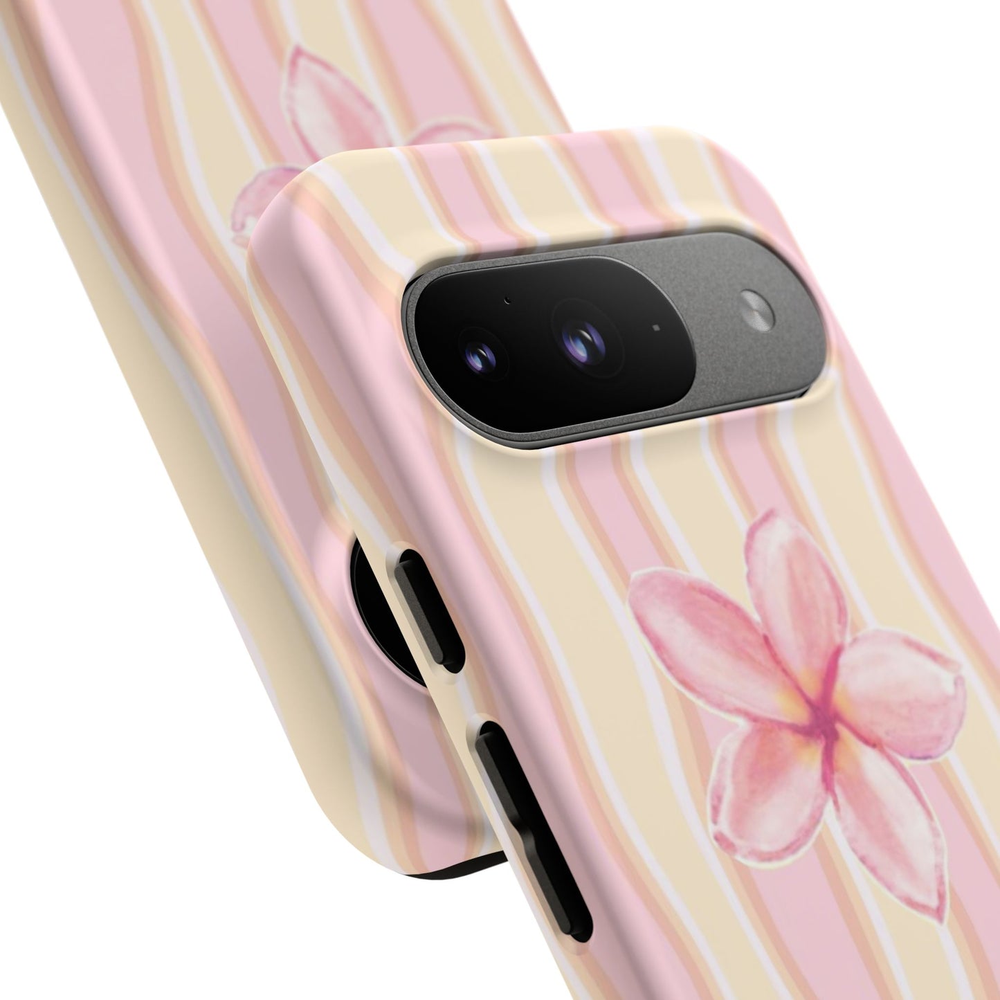 Pink Plumeria Phone Case - Tropical Floral Tough Phone Case