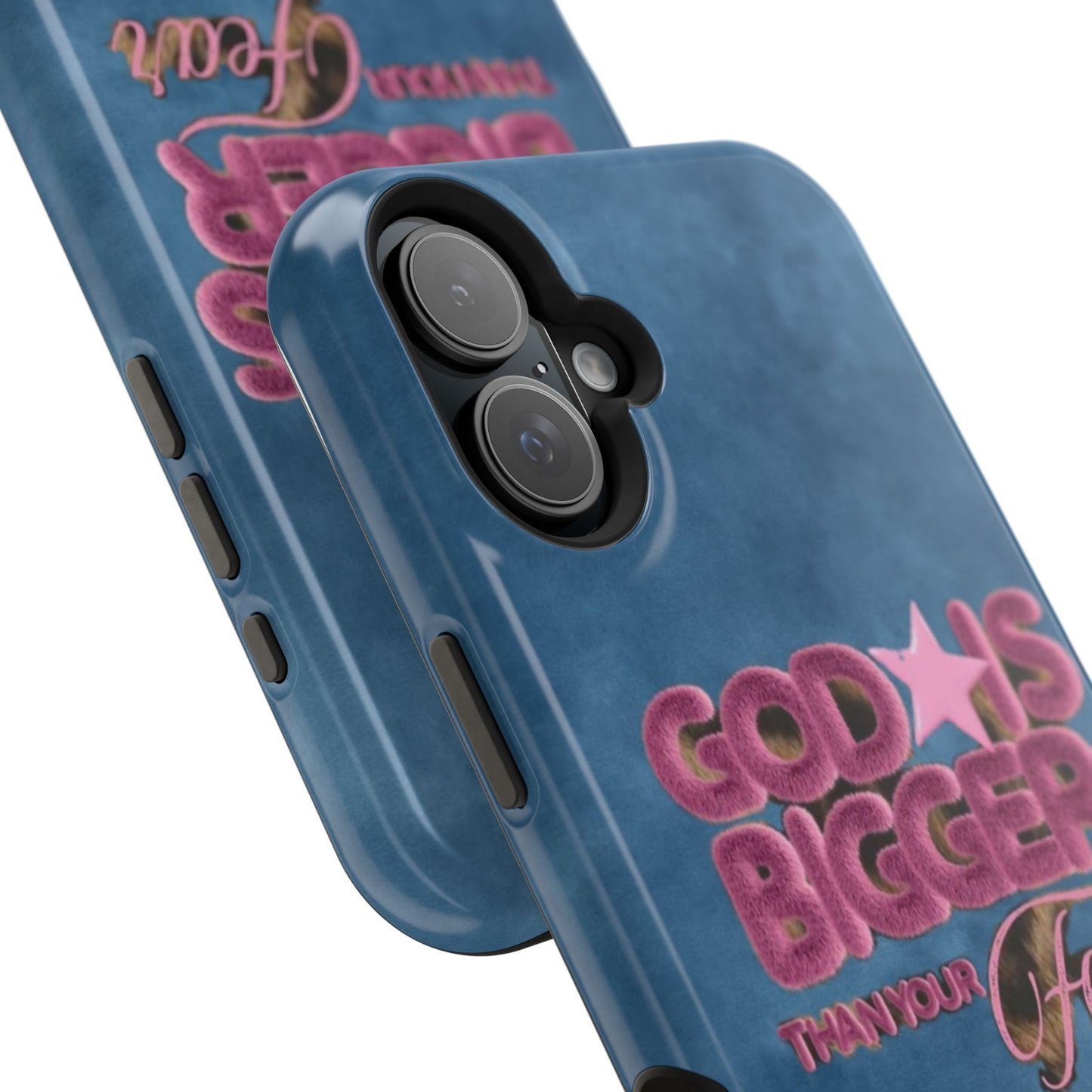 Phone Case — “God Is Bigger Than Your Fear” Magnetic Impact-Resistant Case
