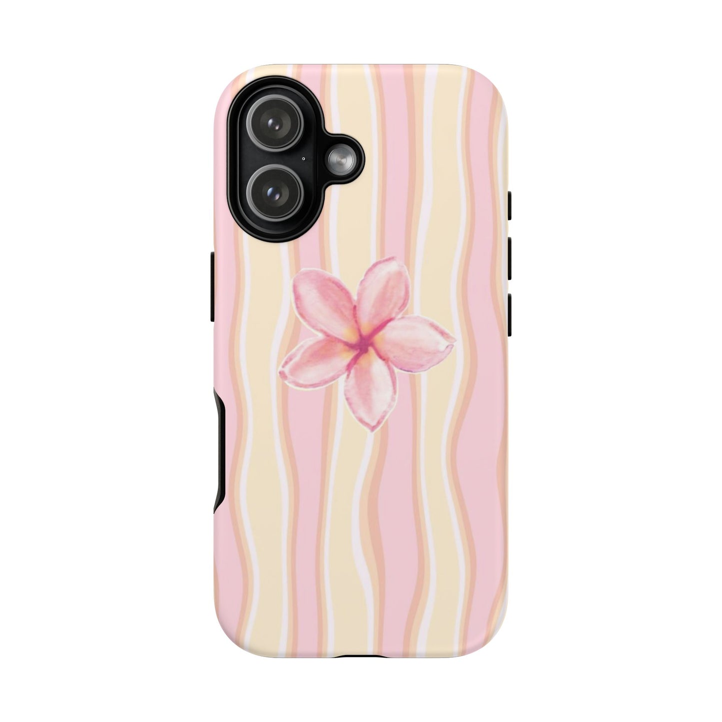 Pink Plumeria Phone Case - Tropical Floral Tough Phone Case