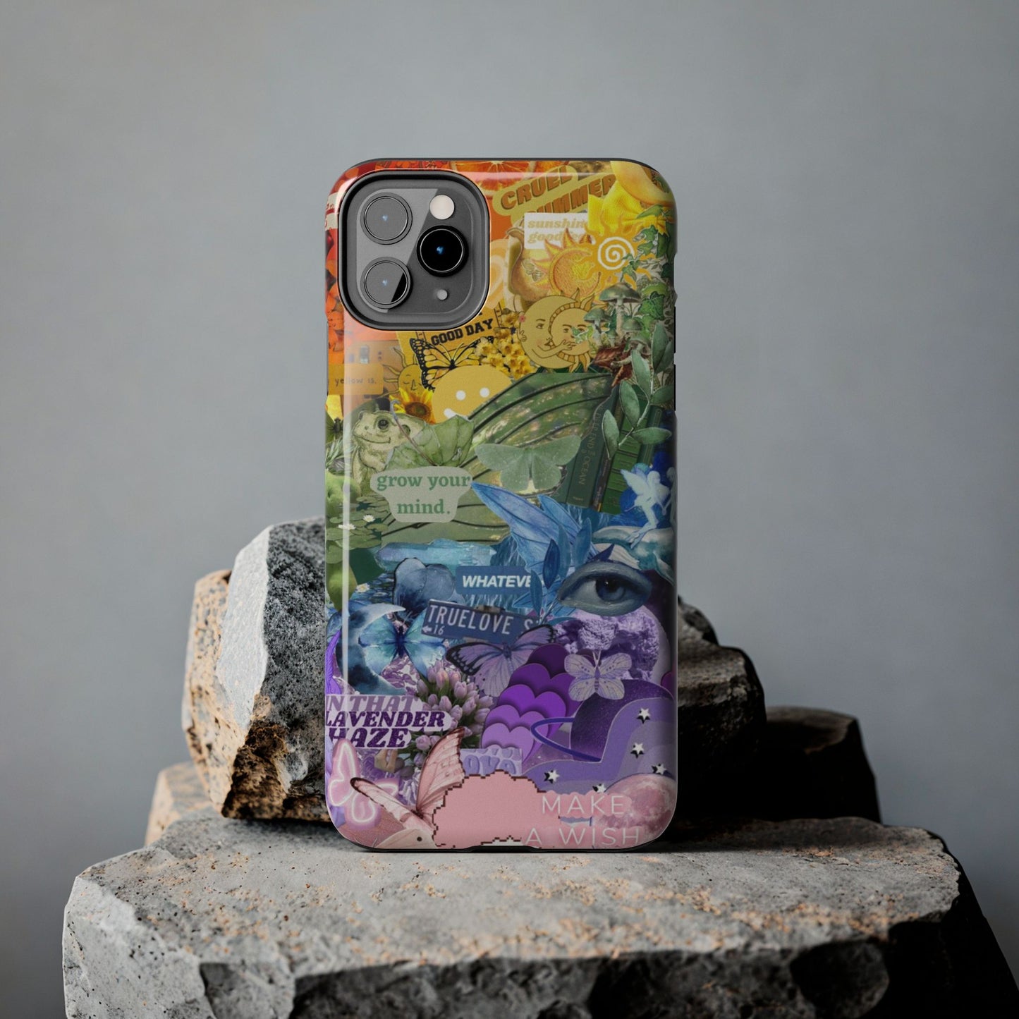 Collage Art Phone Case — 'Grow Your Mind' Lavender Haze Tough Case