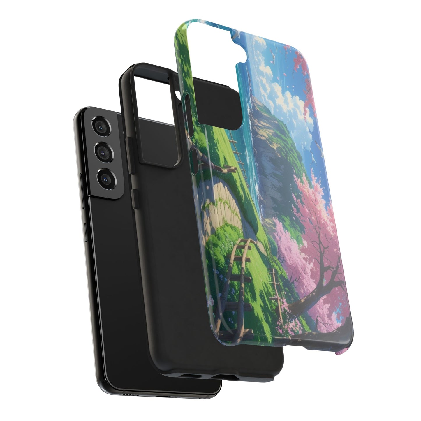 Tough Phone Case — Scenic Cherry Blossom Landscape Phone Cover