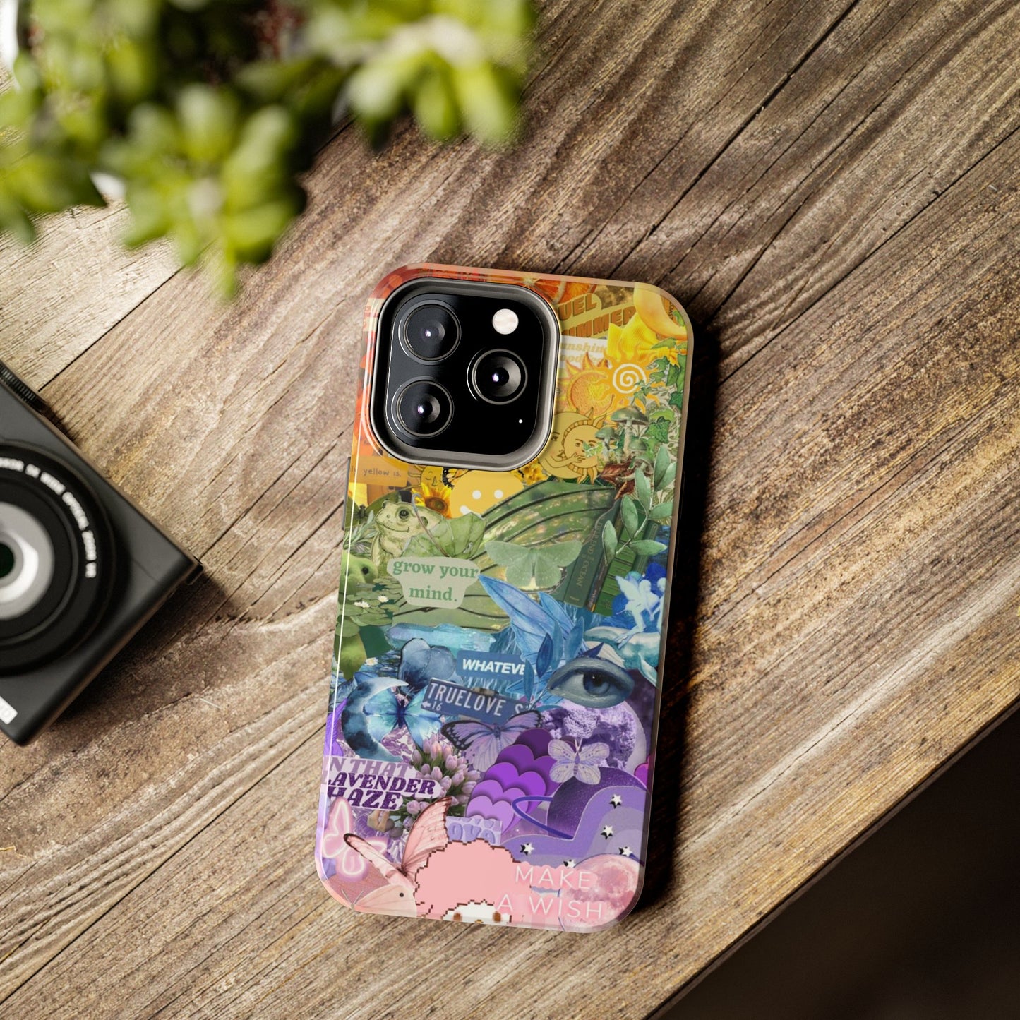 Collage Art Phone Case — 'Grow Your Mind' Lavender Haze Tough Case