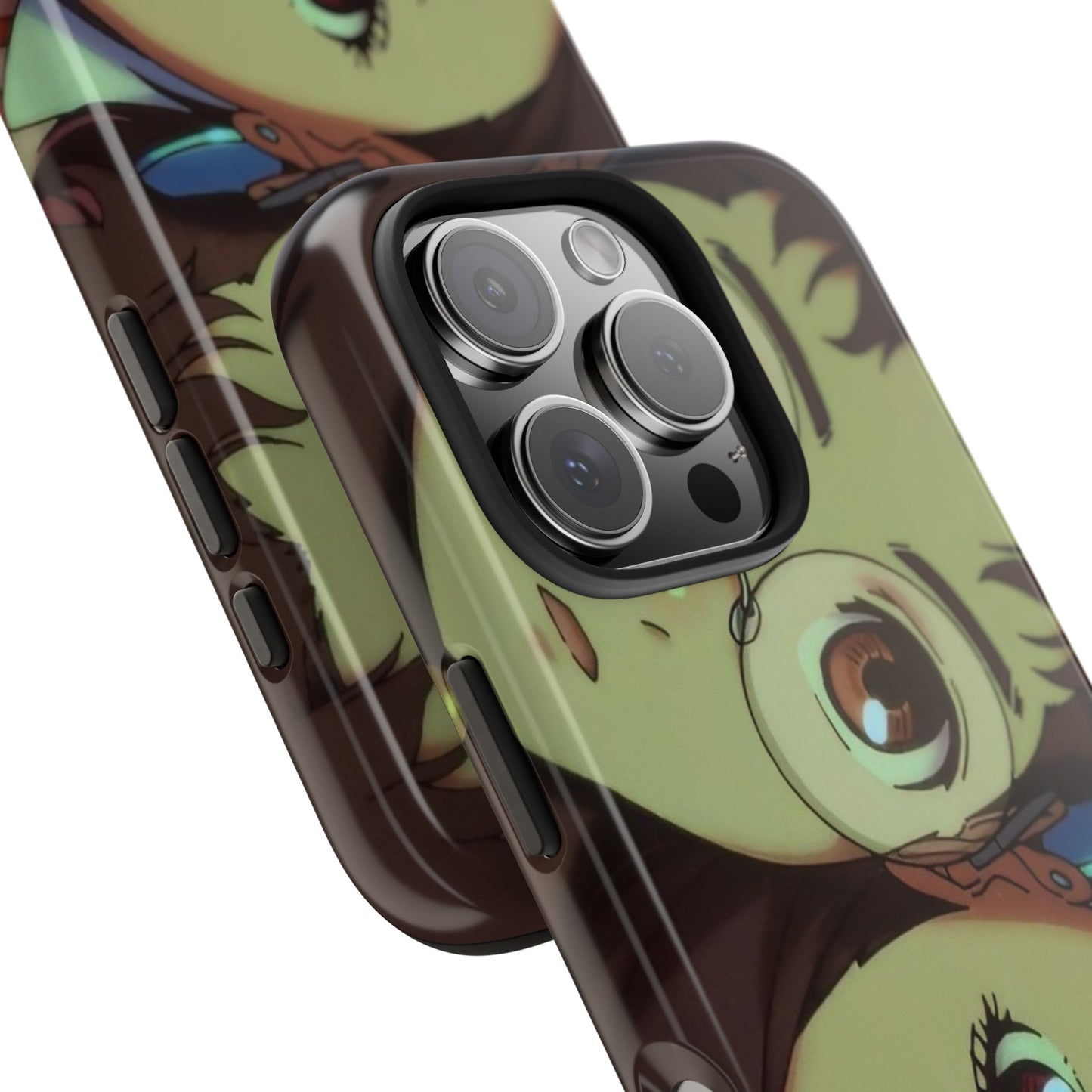 Anime Duo Tough Phone Case — Cute Chibi Sisters Protective Cover