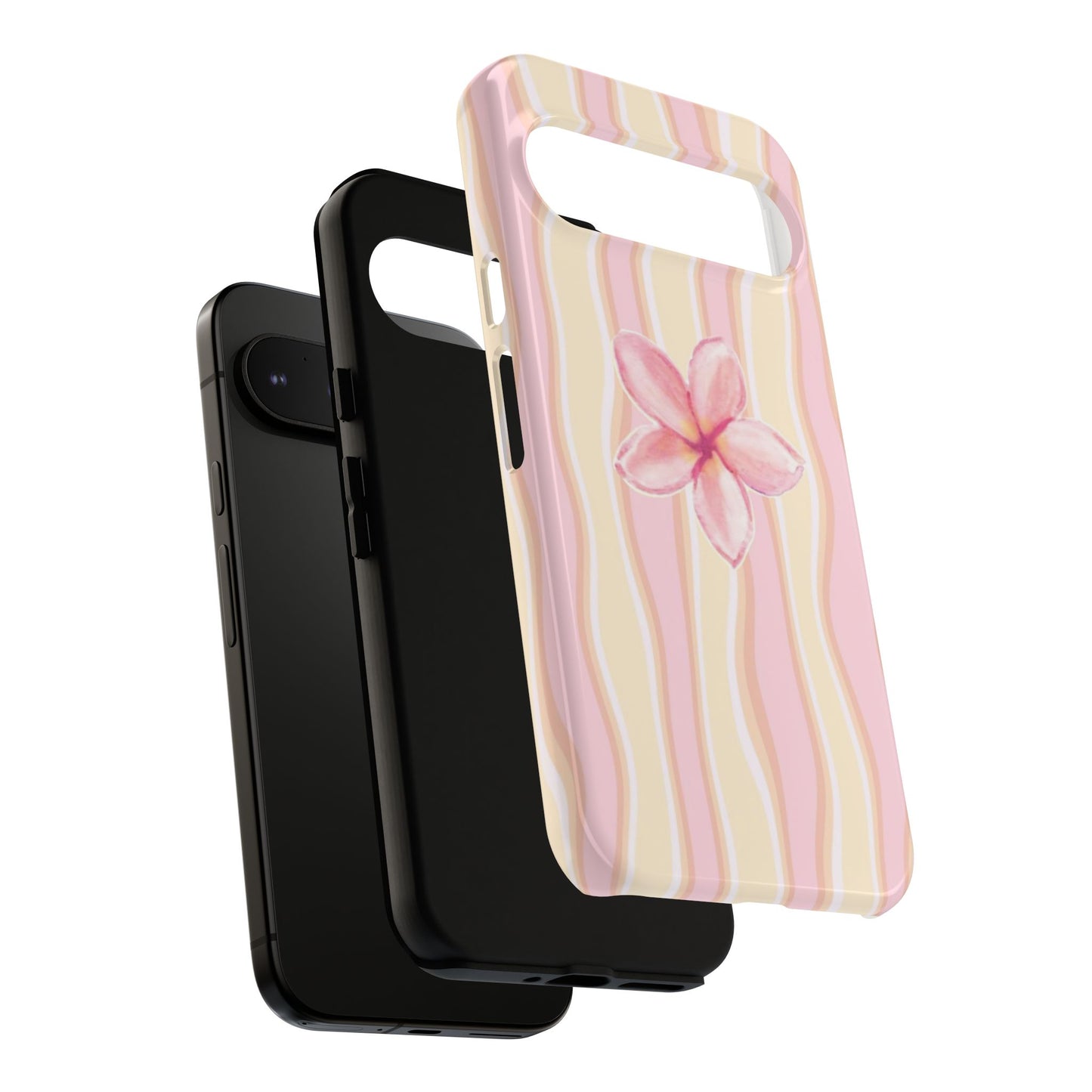 Pink Plumeria Phone Case - Tropical Floral Tough Phone Case