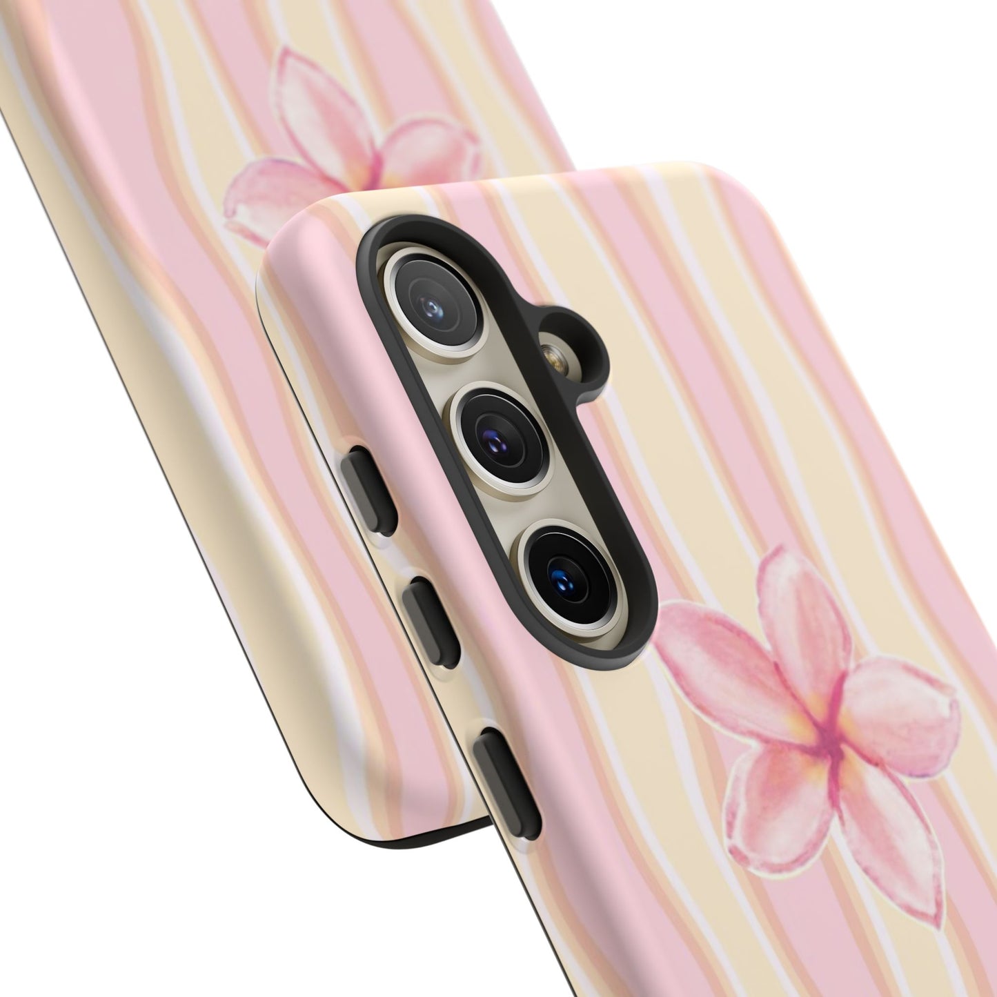 Pink Plumeria Phone Case - Tropical Floral Tough Phone Case