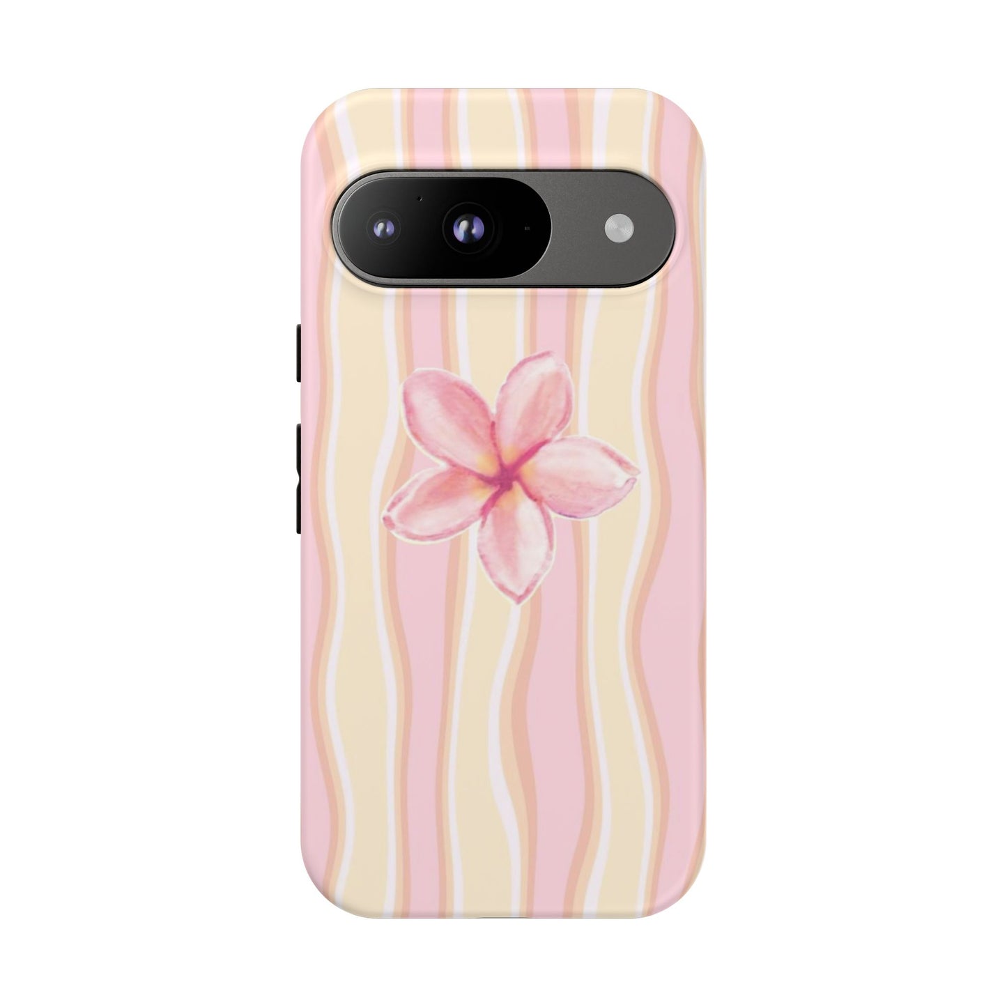 Pink Plumeria Phone Case - Tropical Floral Tough Phone Case