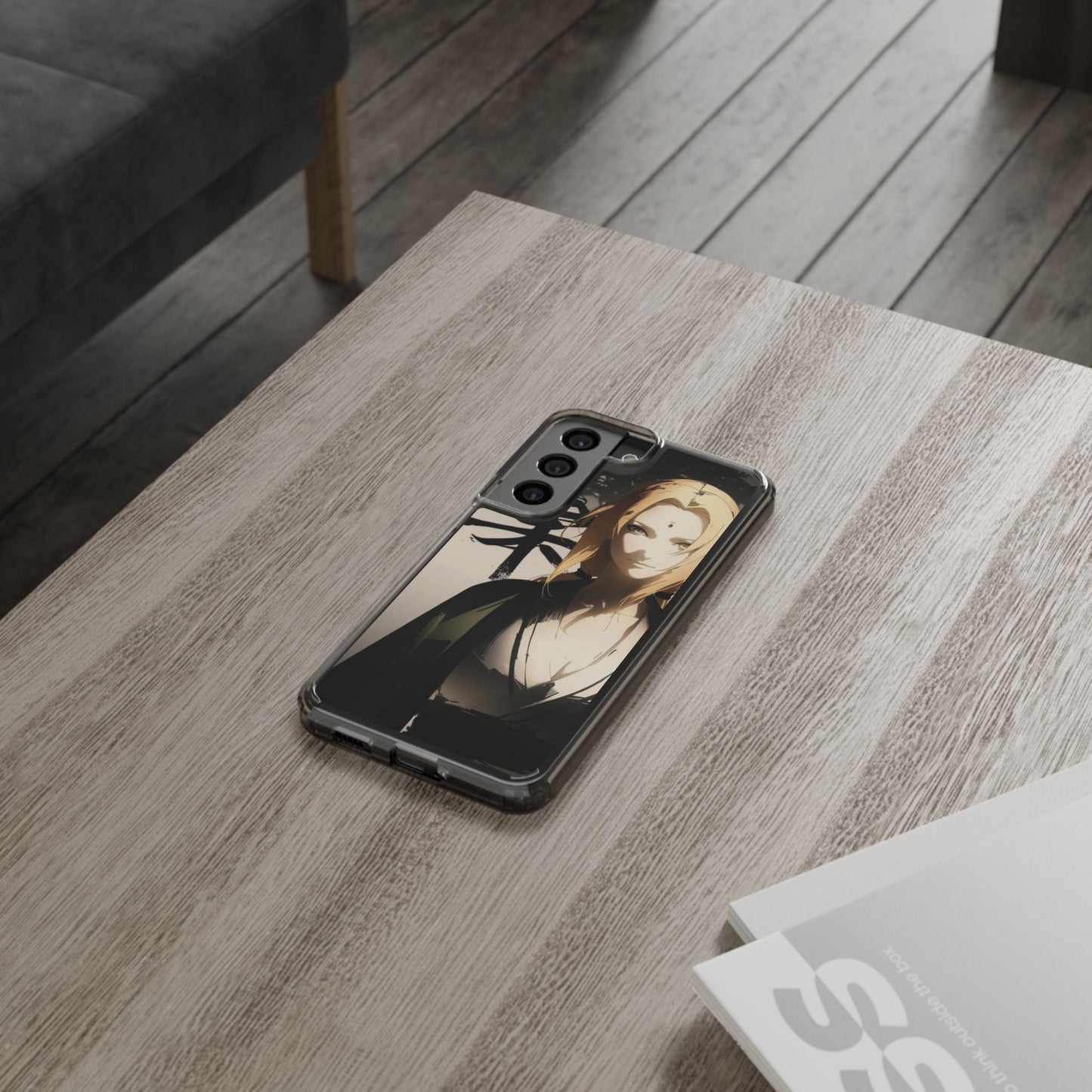 Clear Anime Character Impact-Resistant Phone Case