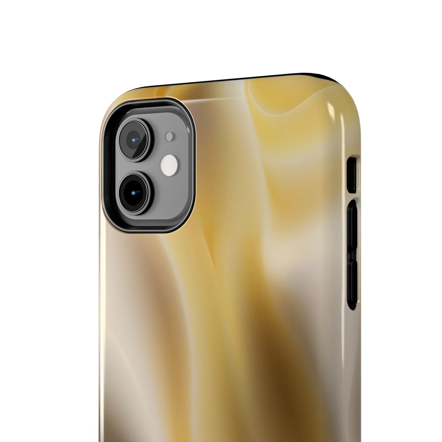 Gold Marble Tough Phone Case — Protective iPhone Case with Elegant Swirl Design