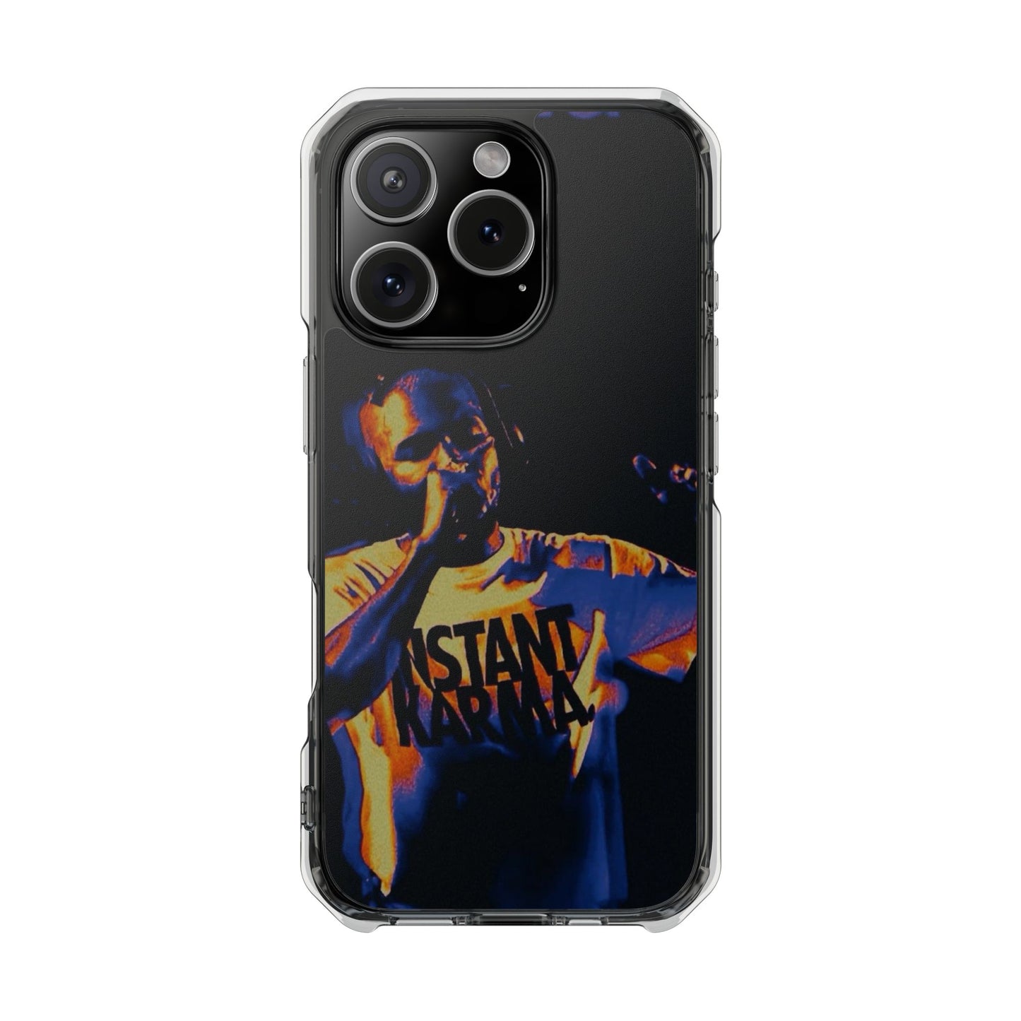 Clear Magnetic Phone Case — Live Concert Microphone Design