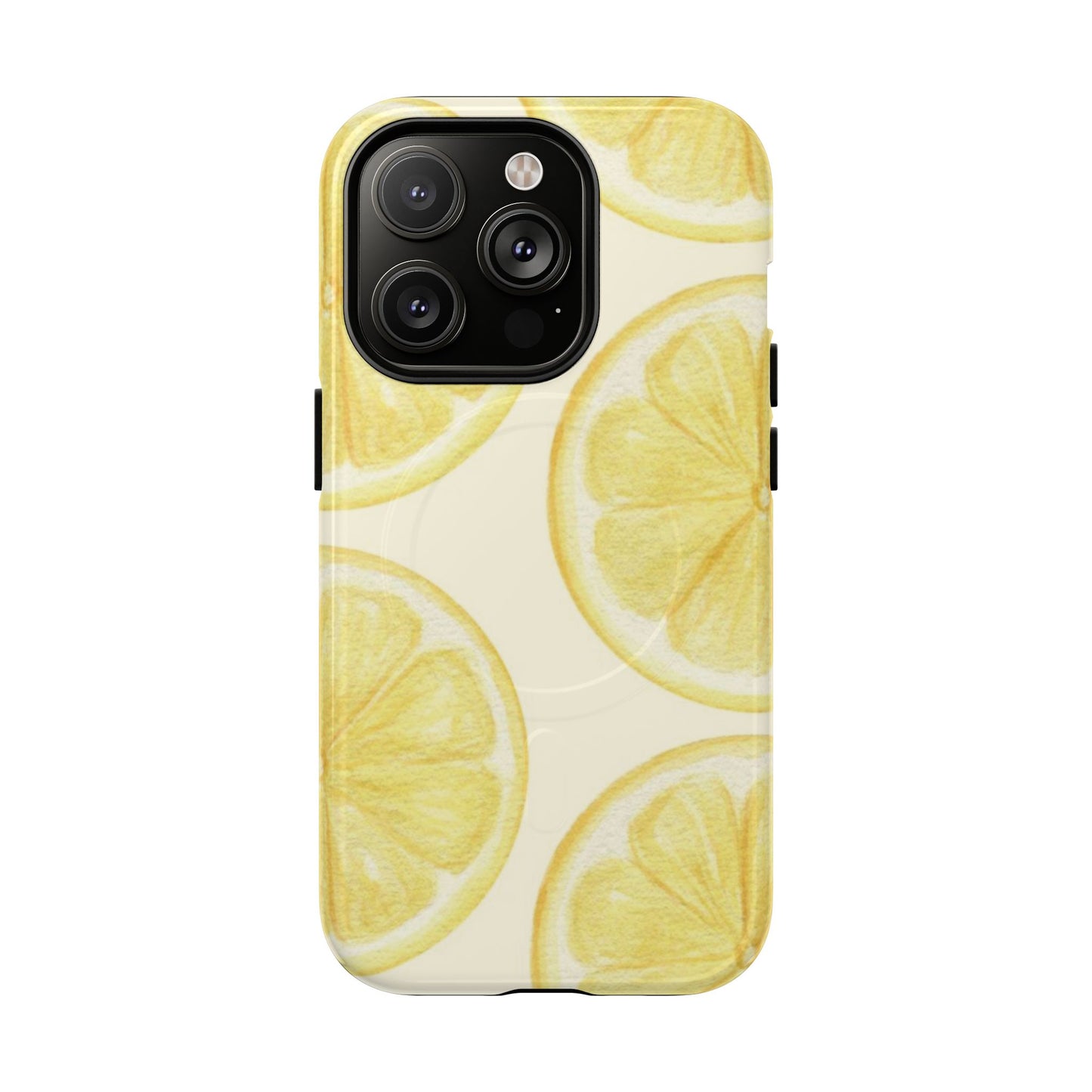 Lemon Slices Tough Magnetic Phone Case — Protective Citrus Pattern