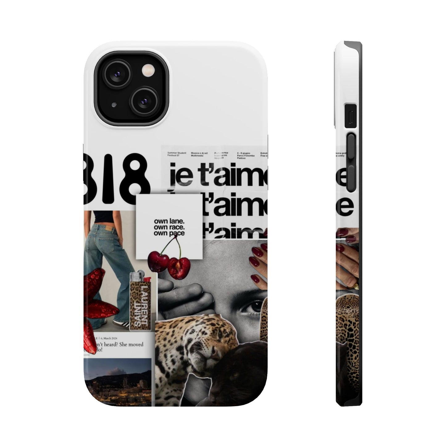 Collage 'Je t’aime' Magnetic Impact-Resistant Phone Case