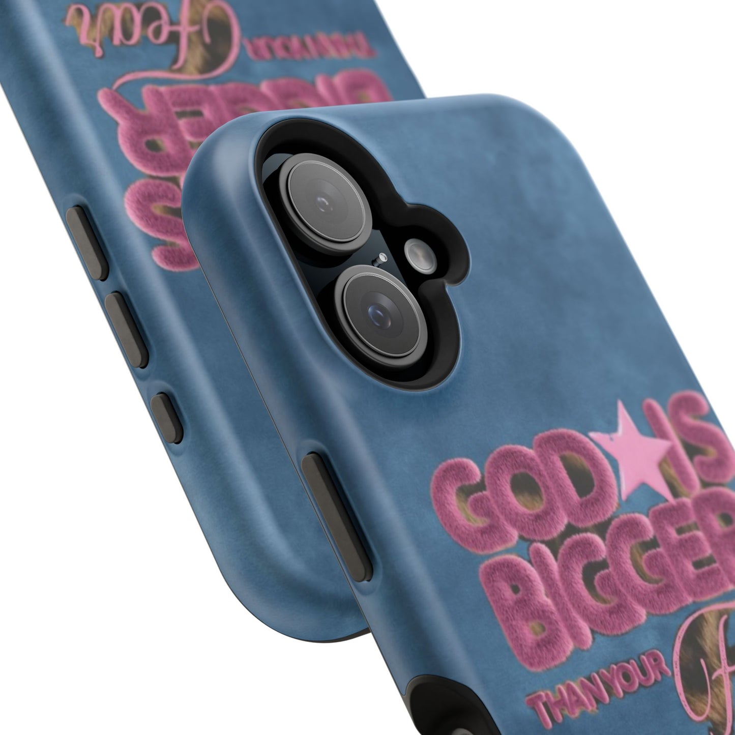 Phone Case — “God Is Bigger Than Your Fear” Magnetic Impact-Resistant Case
