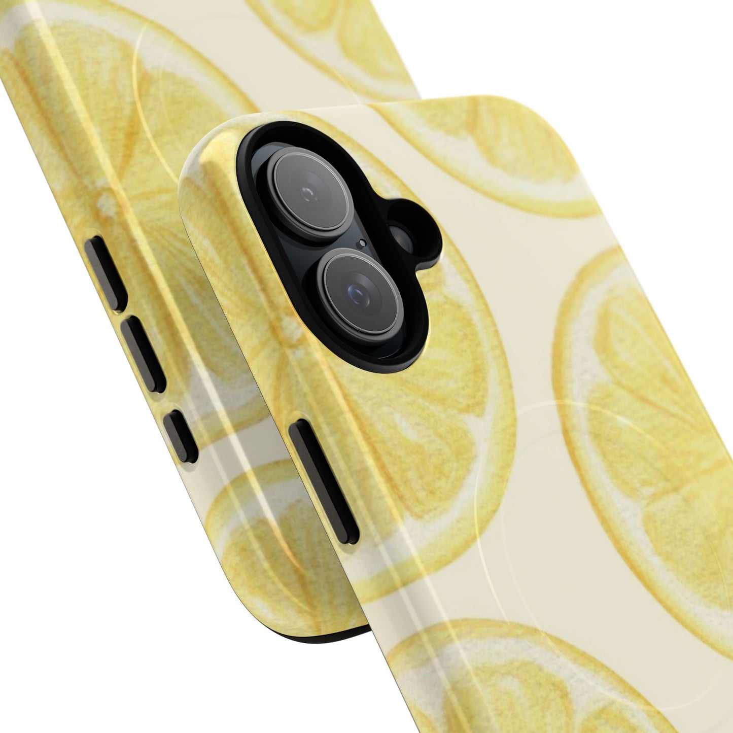 Lemon Slices Tough Magnetic Phone Case — Protective Citrus Pattern