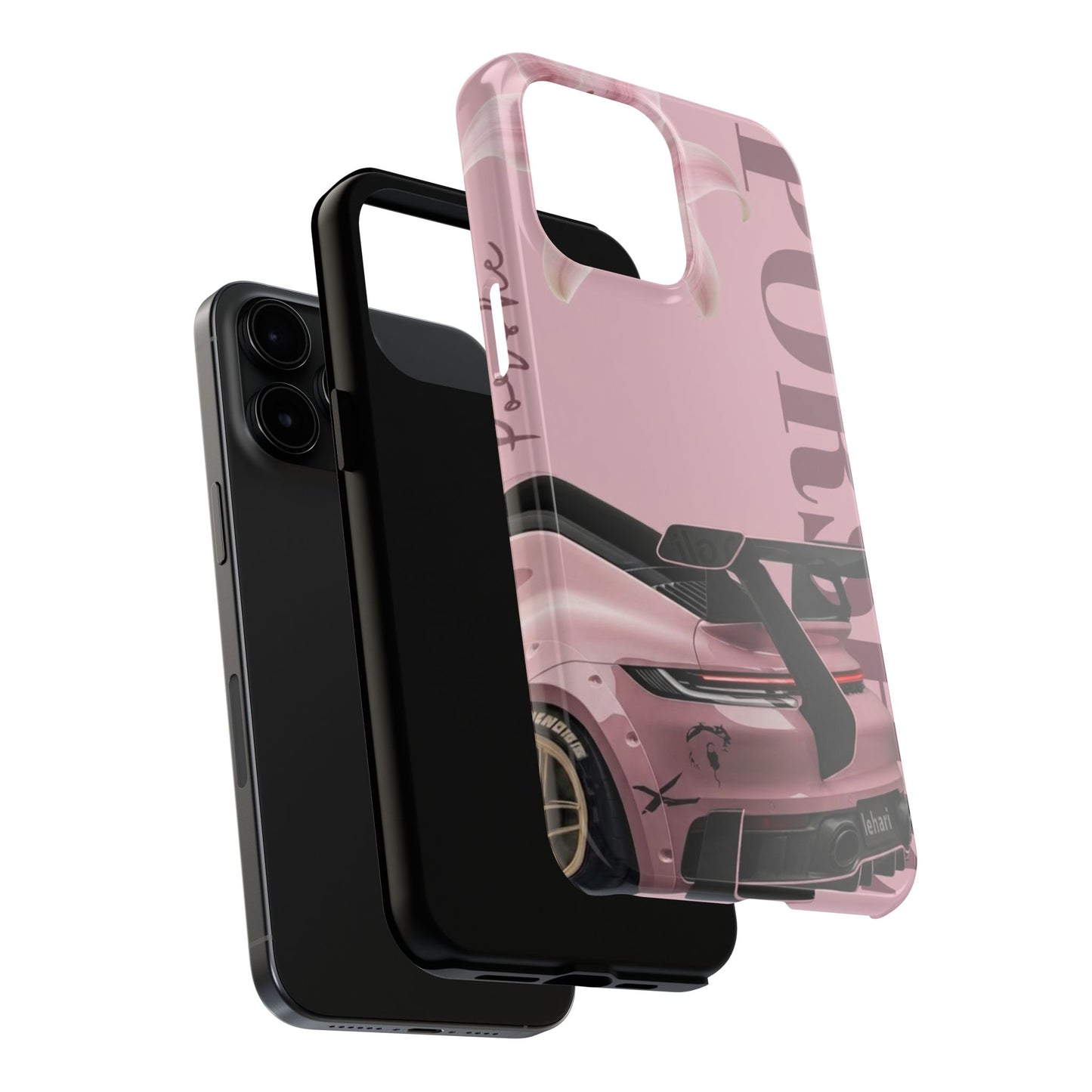 Pink Racing Car Tough Phone Case — 'Queen' Sportback Design