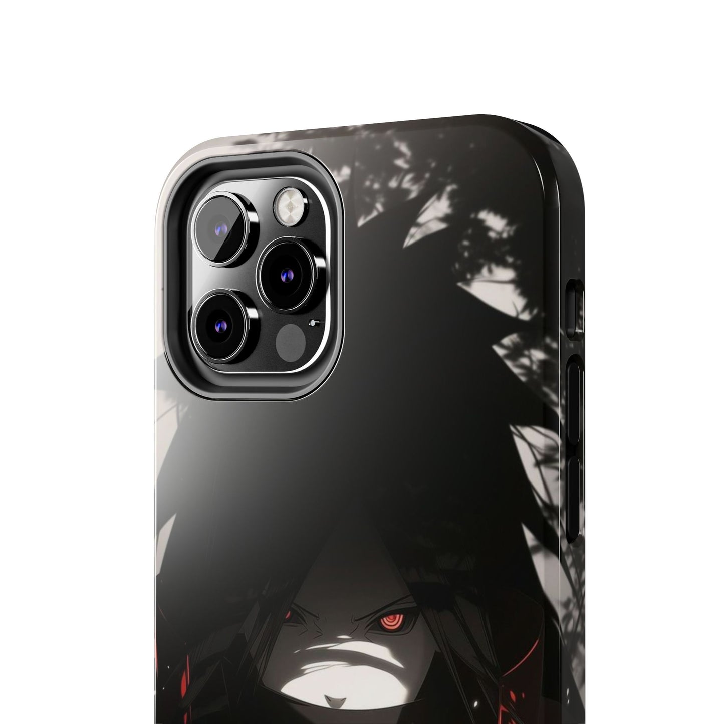 Anime Dark Ninja Phone Case — Red Eye Silhouette Tough Phone Case