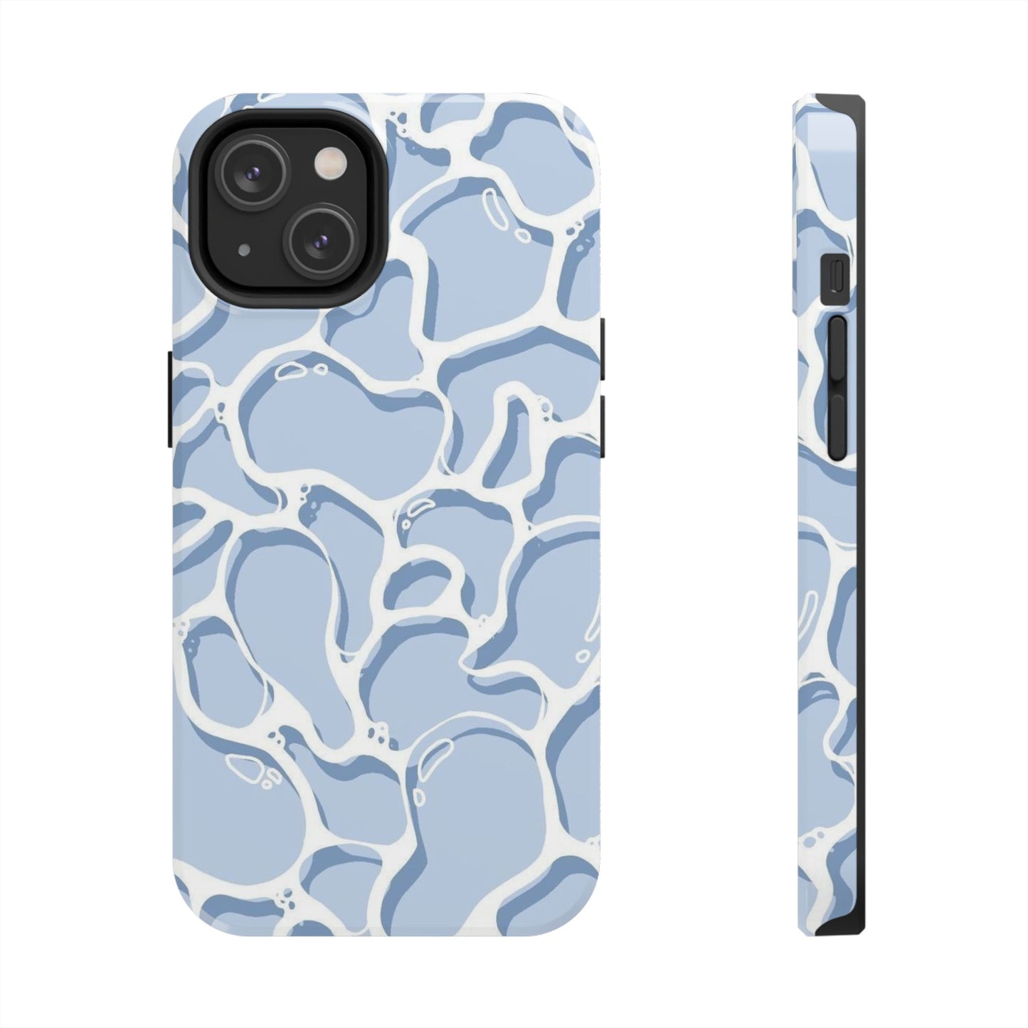 Blue Abstract Pool Pattern Tough Phone Case