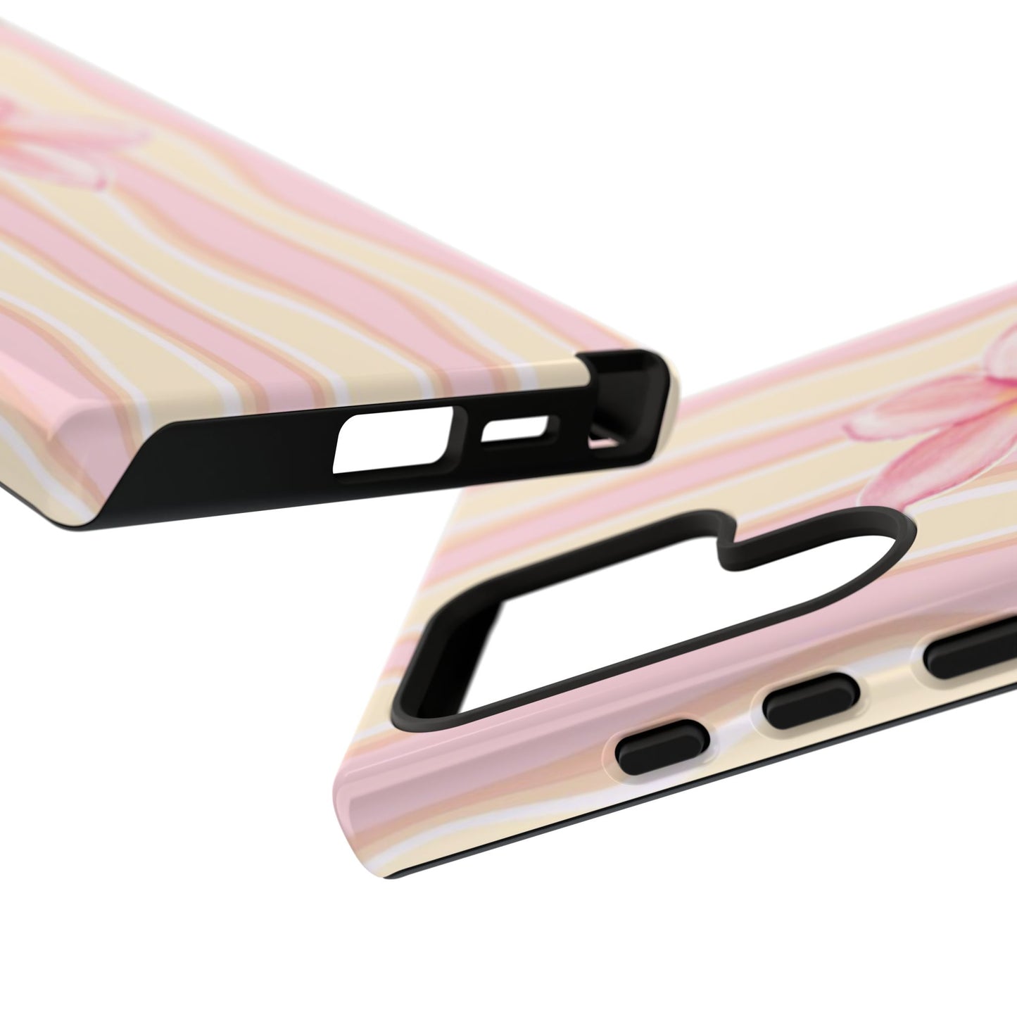 Pink Plumeria Phone Case - Tropical Floral Tough Phone Case