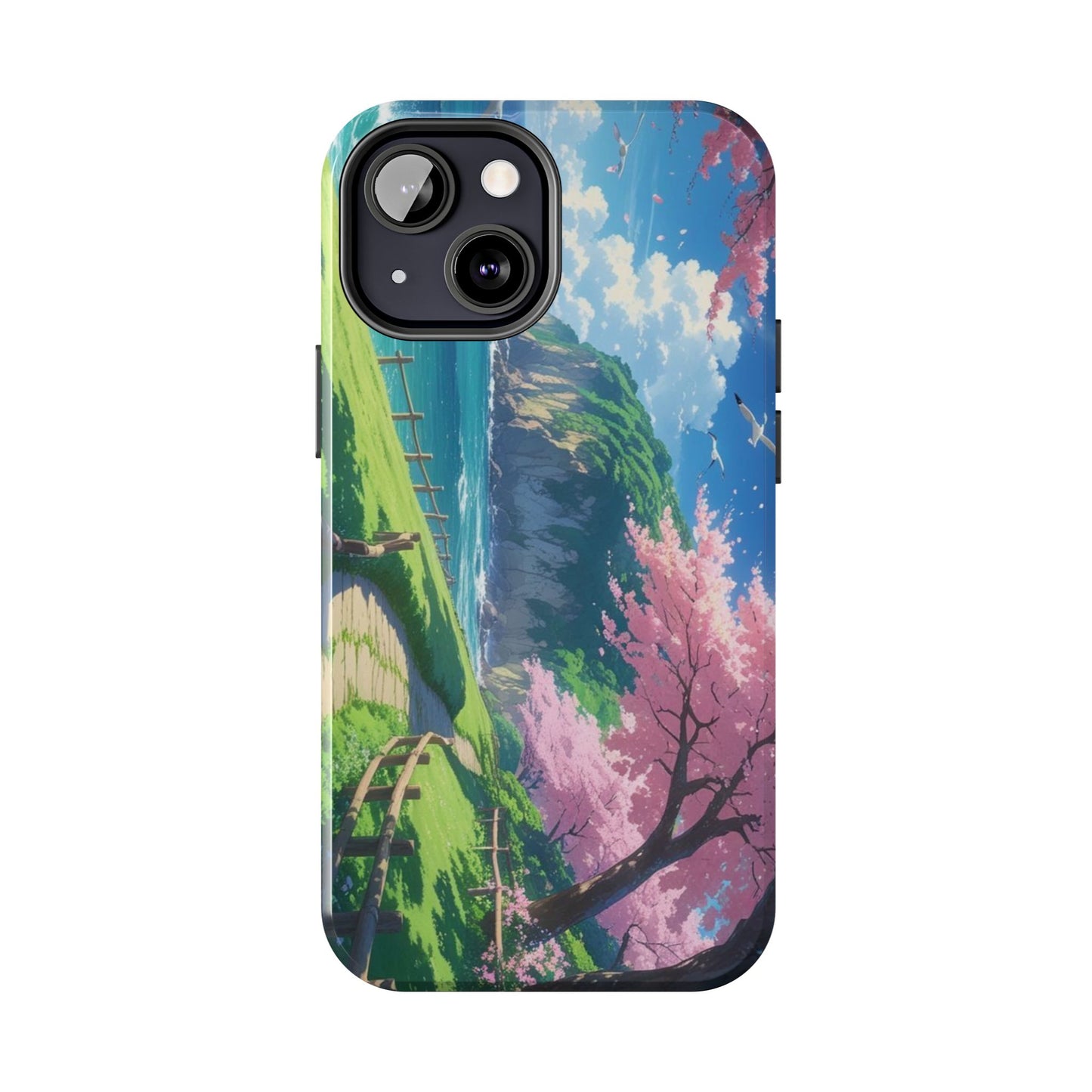 Tough Phone Case — Scenic Cherry Blossom Landscape Phone Cover